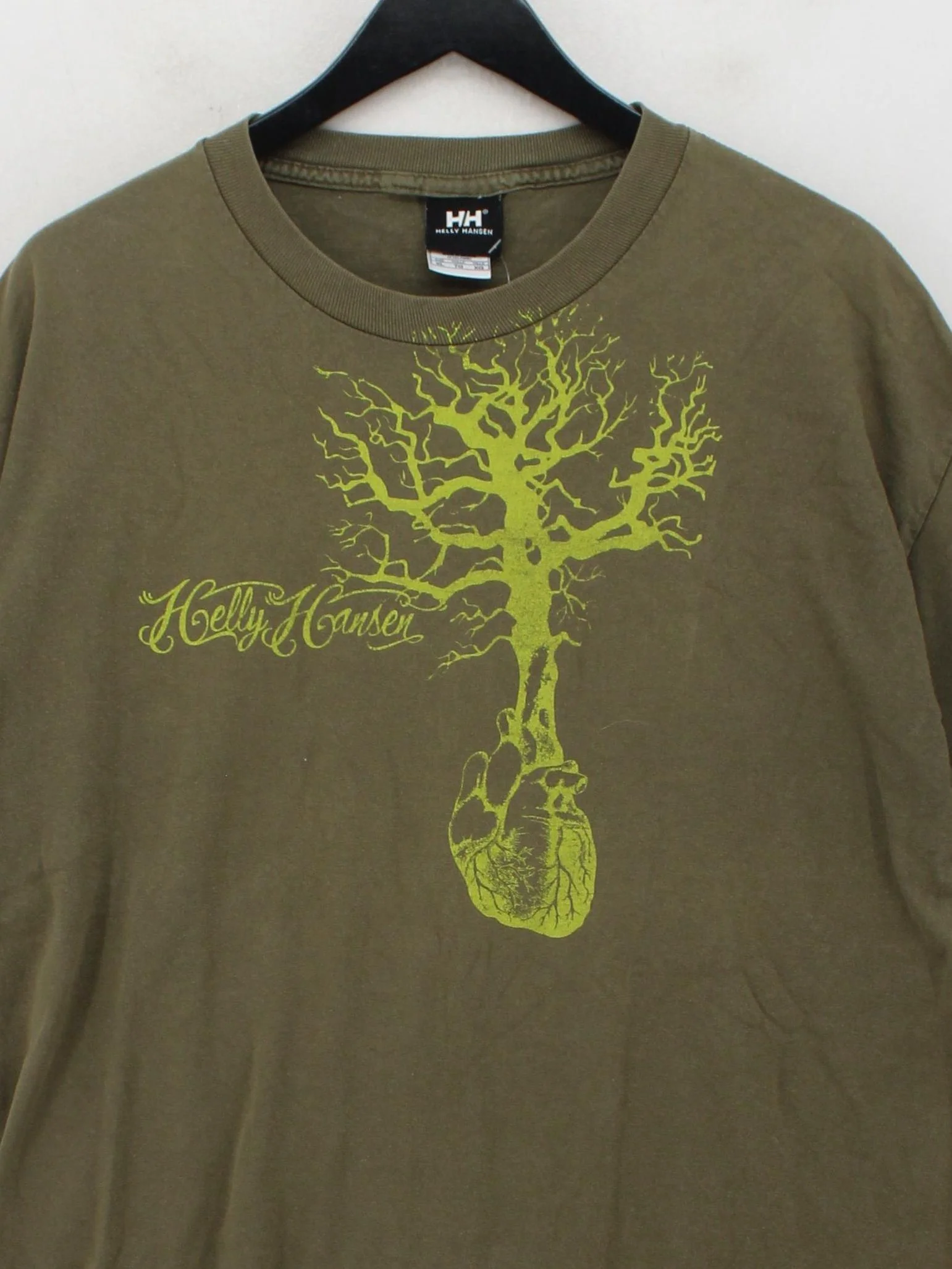 Helly Hansen Men's T-Shirt XL Green Graphic 100% Cotton Basic - Image 3