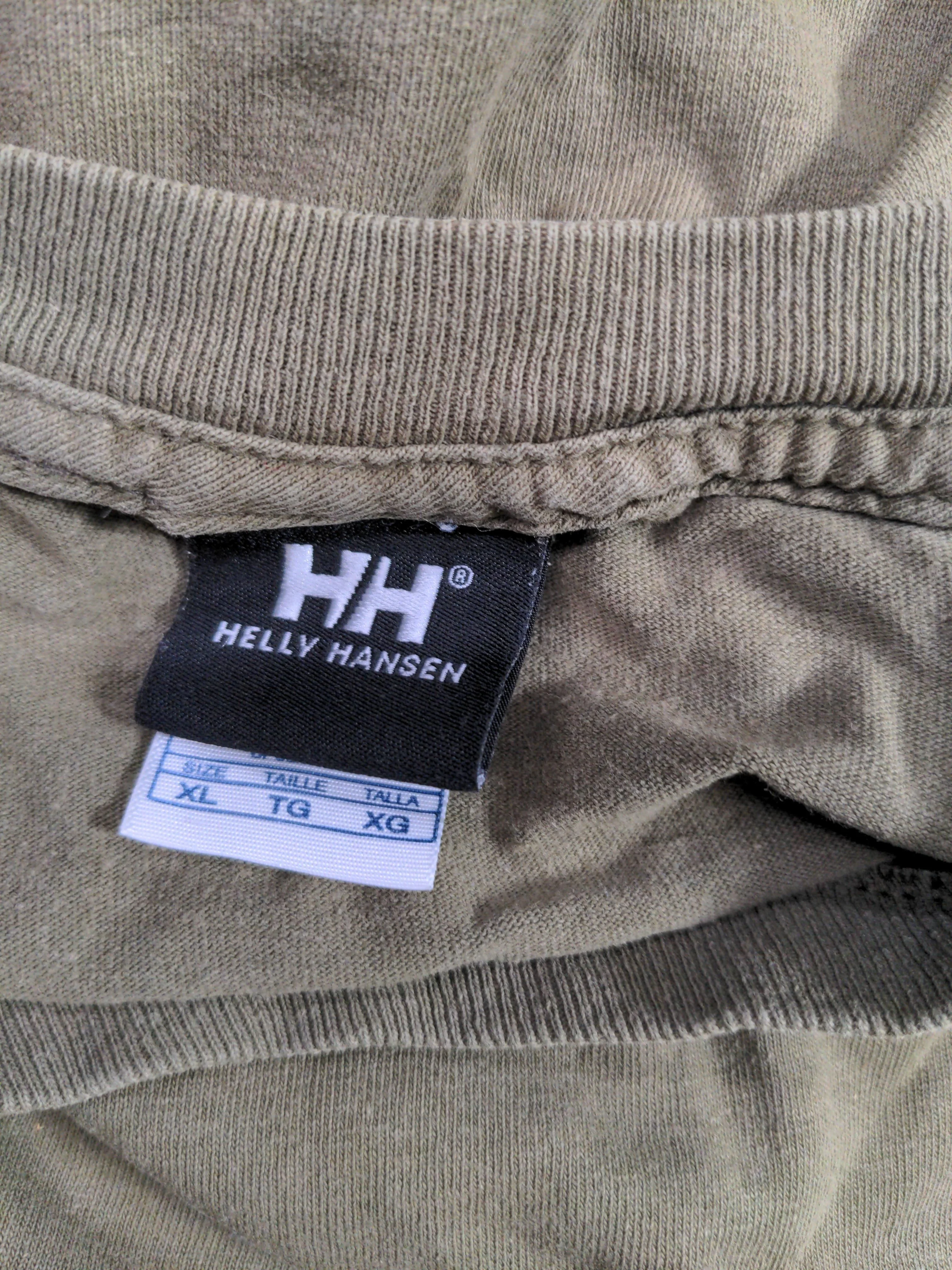Helly Hansen Men's T-Shirt XL Green Graphic 100% Cotton Basic - Image 6