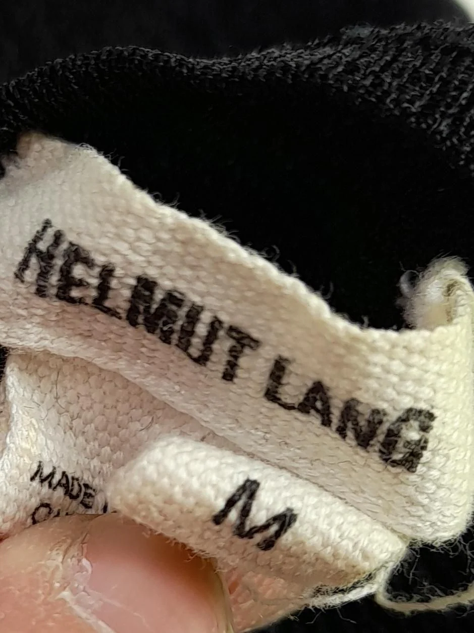 Helmut Lang Women's Jumper M Black Viscose with Polyamide, Nylon Pullover - Image 5