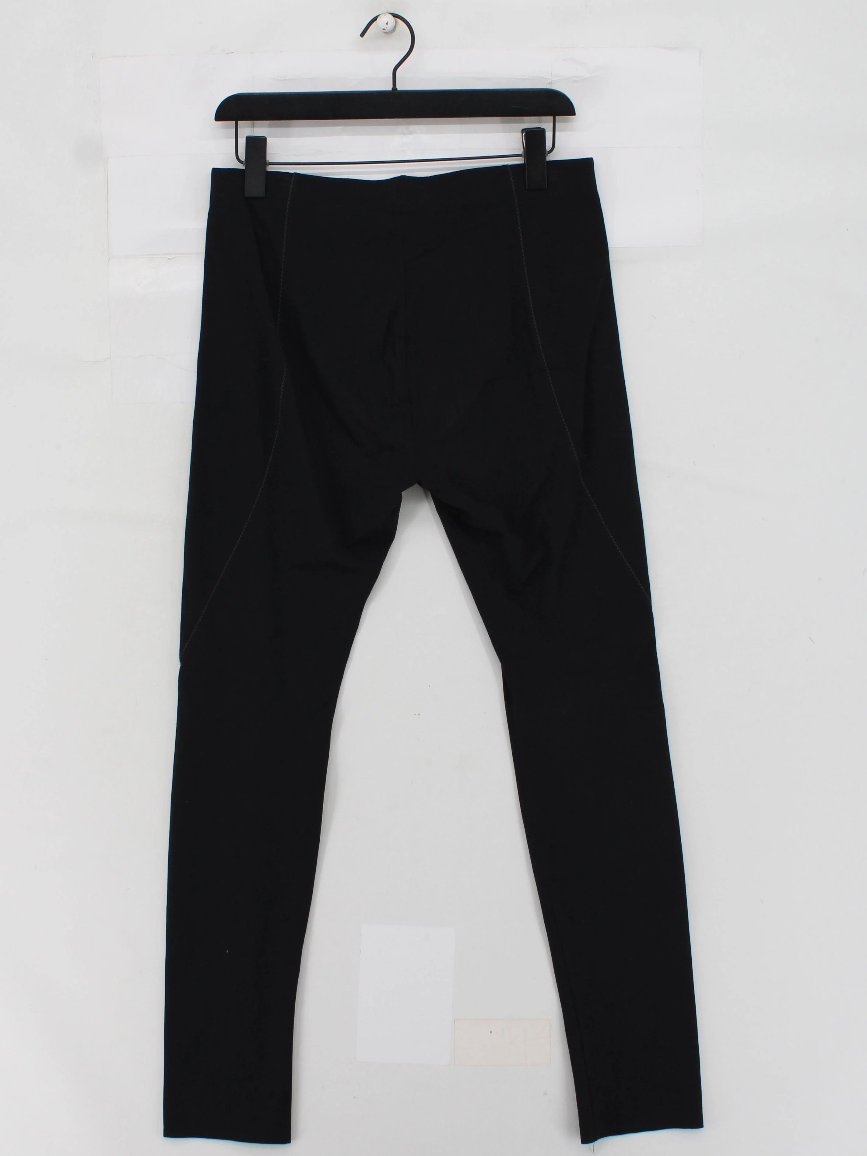 Helmut Lang Women's Leggings L Black Viscose with Elastane Full length - Image 2