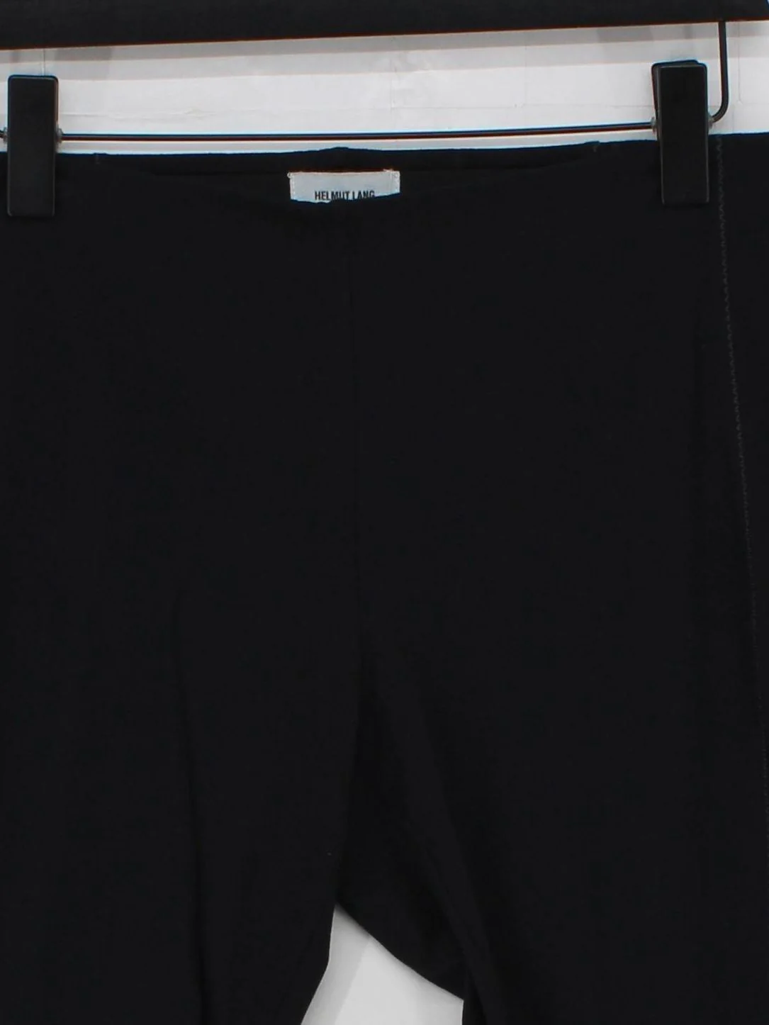 Helmut Lang Women's Leggings L Black Viscose with Elastane Full length - Image 3