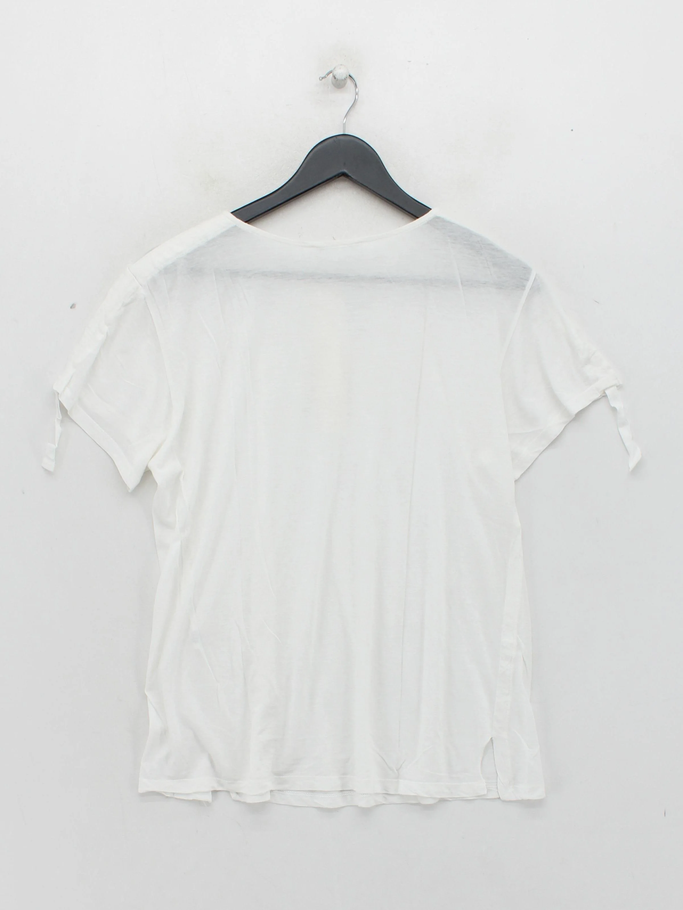 Helmut Lang Women's T-Shirt S White Cotton with Cashmere Basic - Image 2