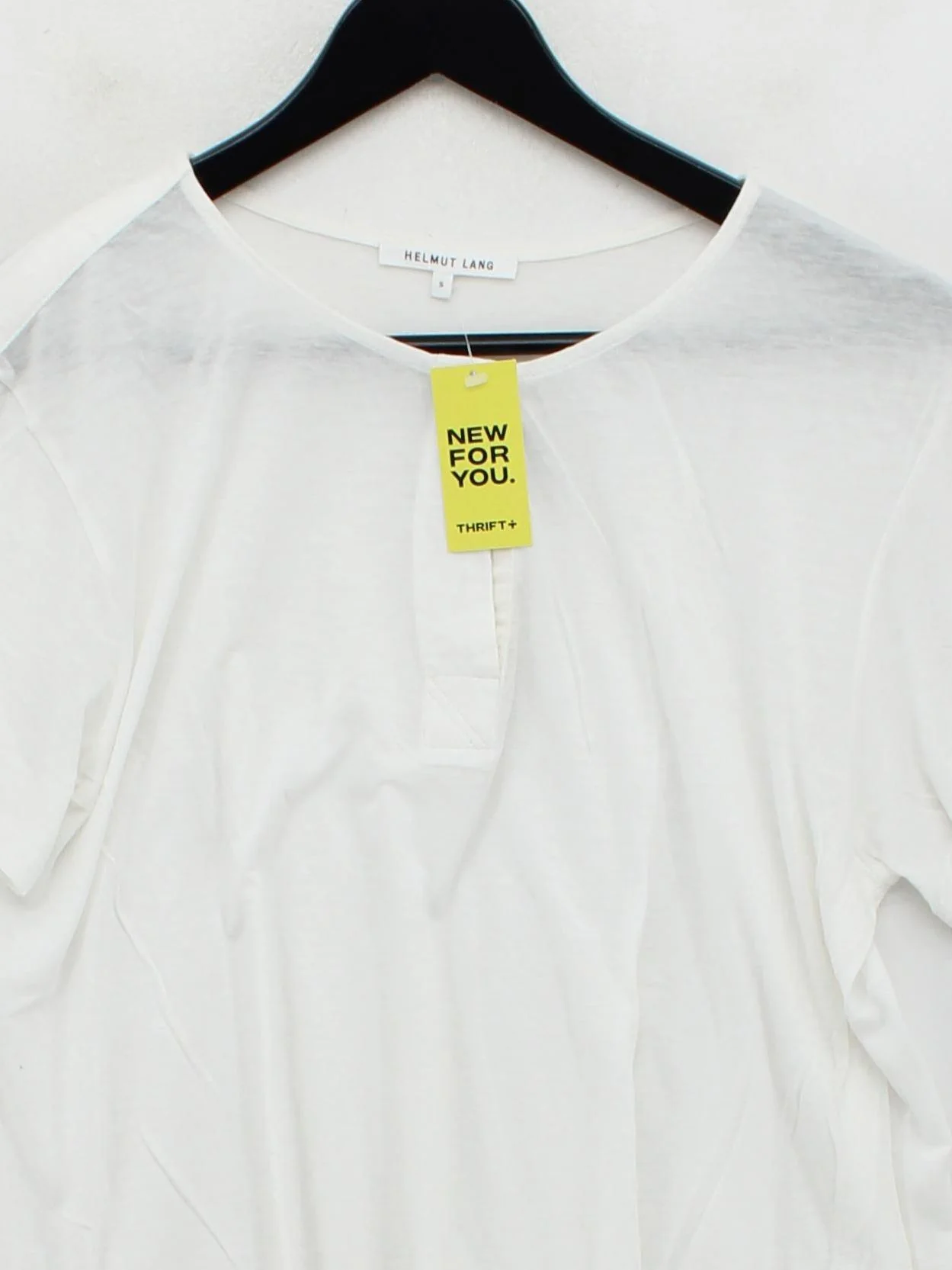 Helmut Lang Women's T-Shirt S White Cotton with Cashmere Basic - Image 3