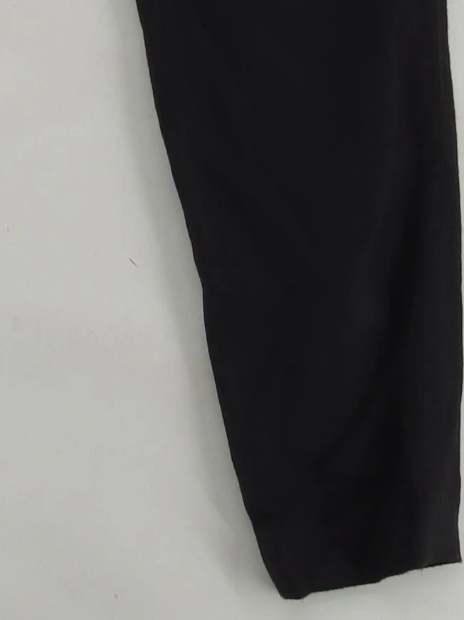 Helmut Lang Women's Trousers UK 8 Black Viscose with Elastane, Polyester Chino - Image 4