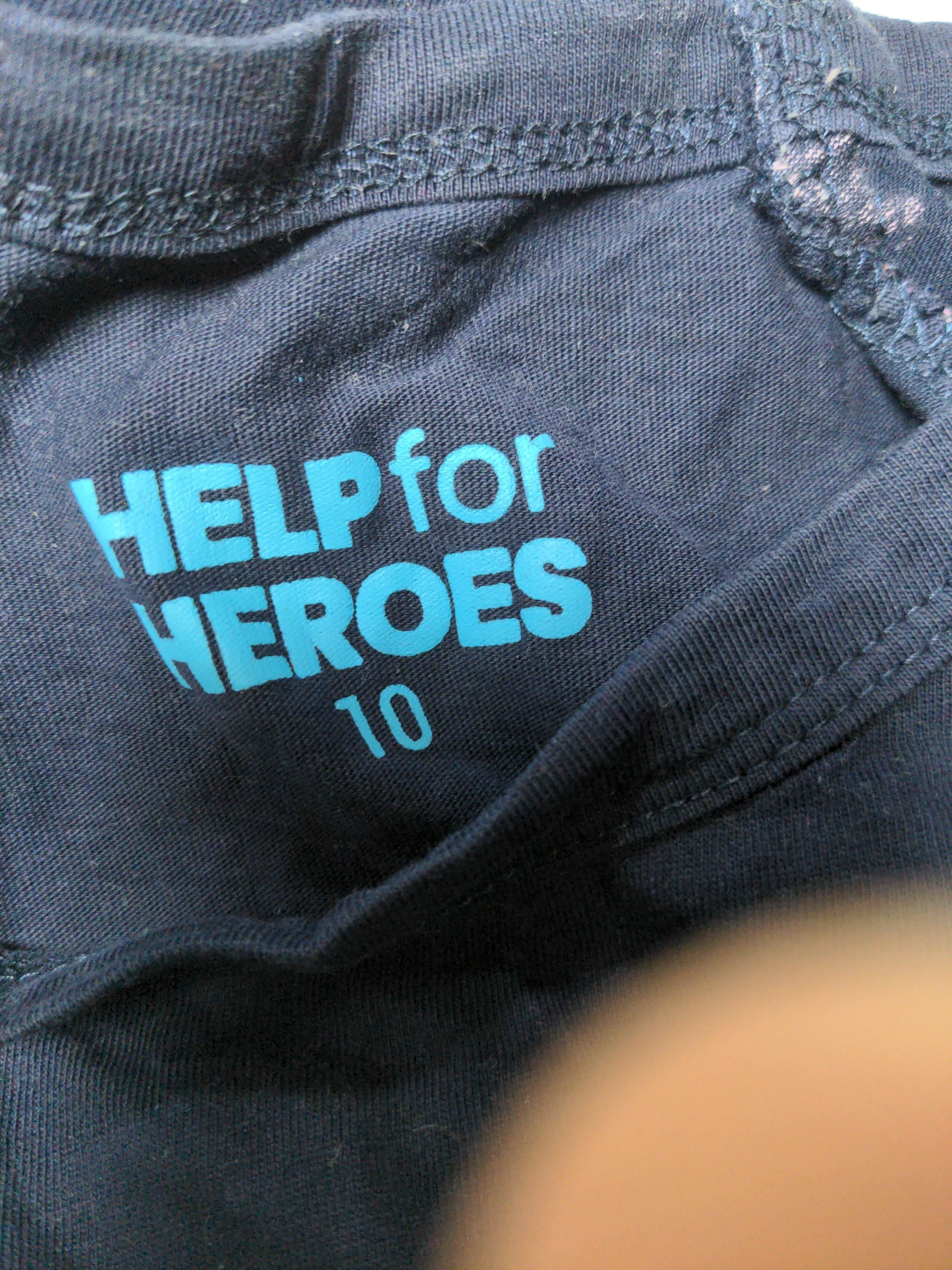 Help For Heroes Men's T-Shirt S Blue Graphic 100% Cotton Basic - Image 5
