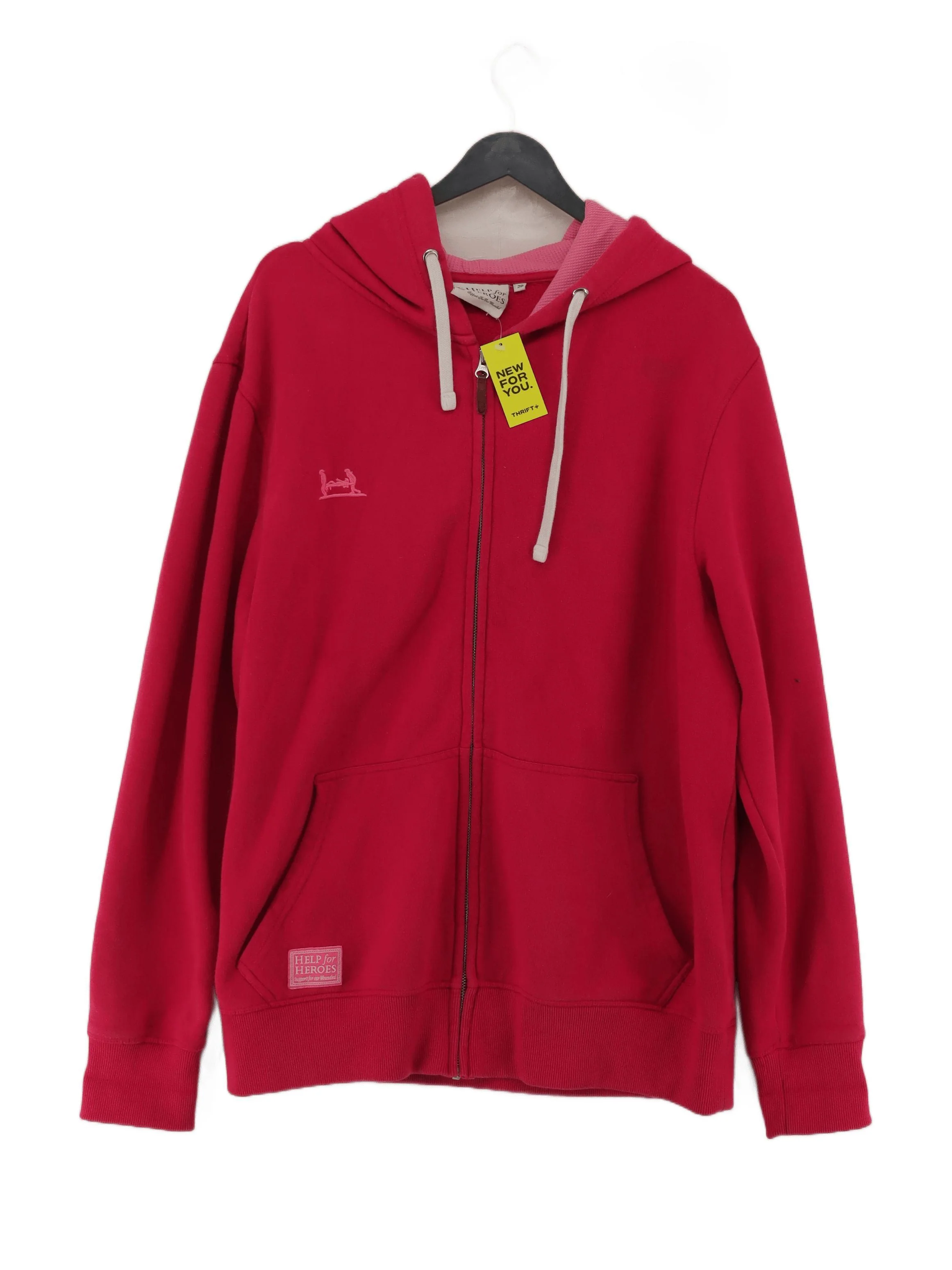 Help For Heroes Women's Jumper UK 20 Red Cotton with Polyester Pullover