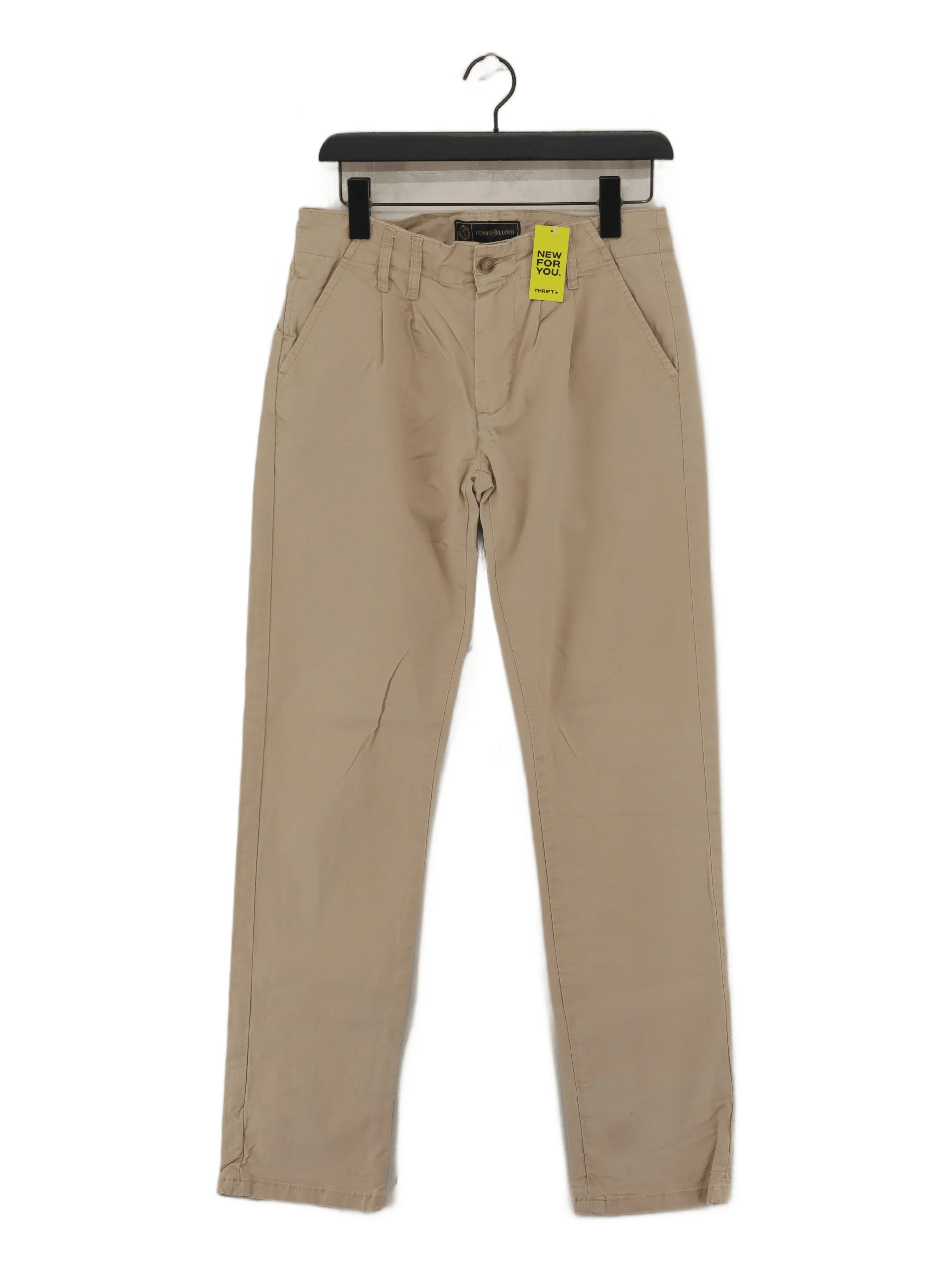 Henri Lloyd Men's Trousers W 30 in Tan Cotton with Elastane Straight Chino