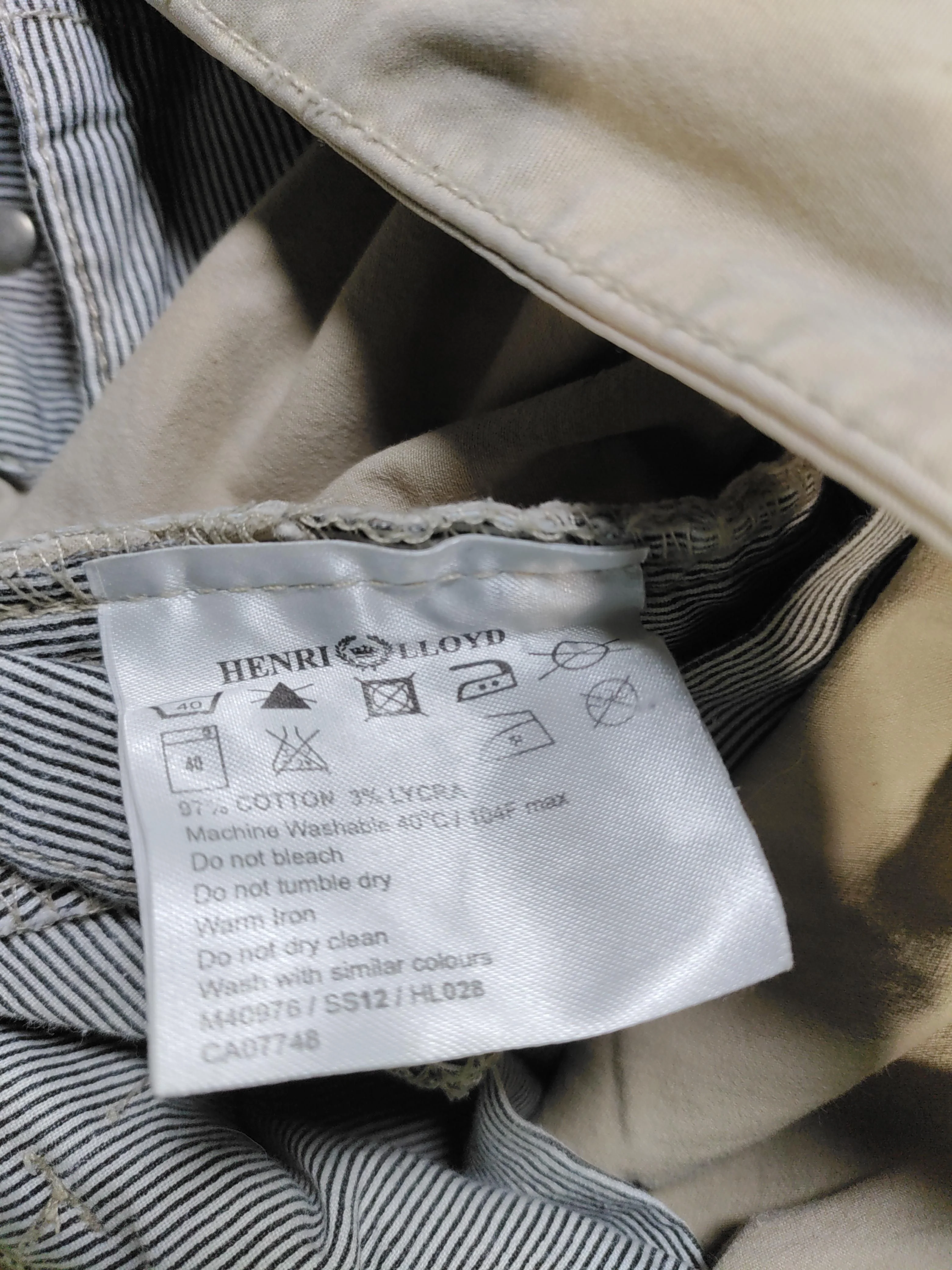 Henri Lloyd Men's Trousers W 30 in Tan Cotton with Elastane Straight Chino - Image 7