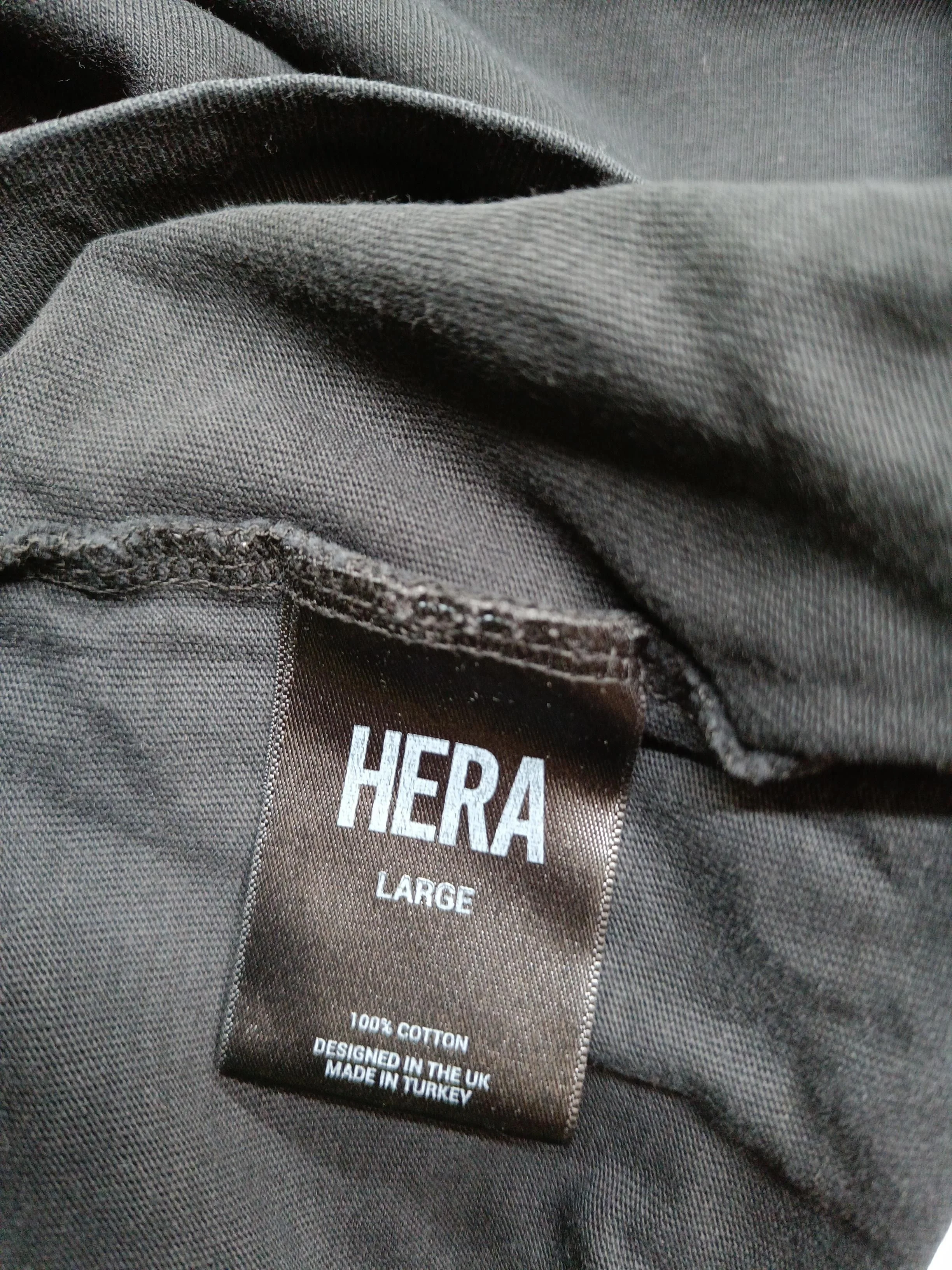 Hera Men's T-Shirt L Black Graphic 100% Cotton Basic - Image 6