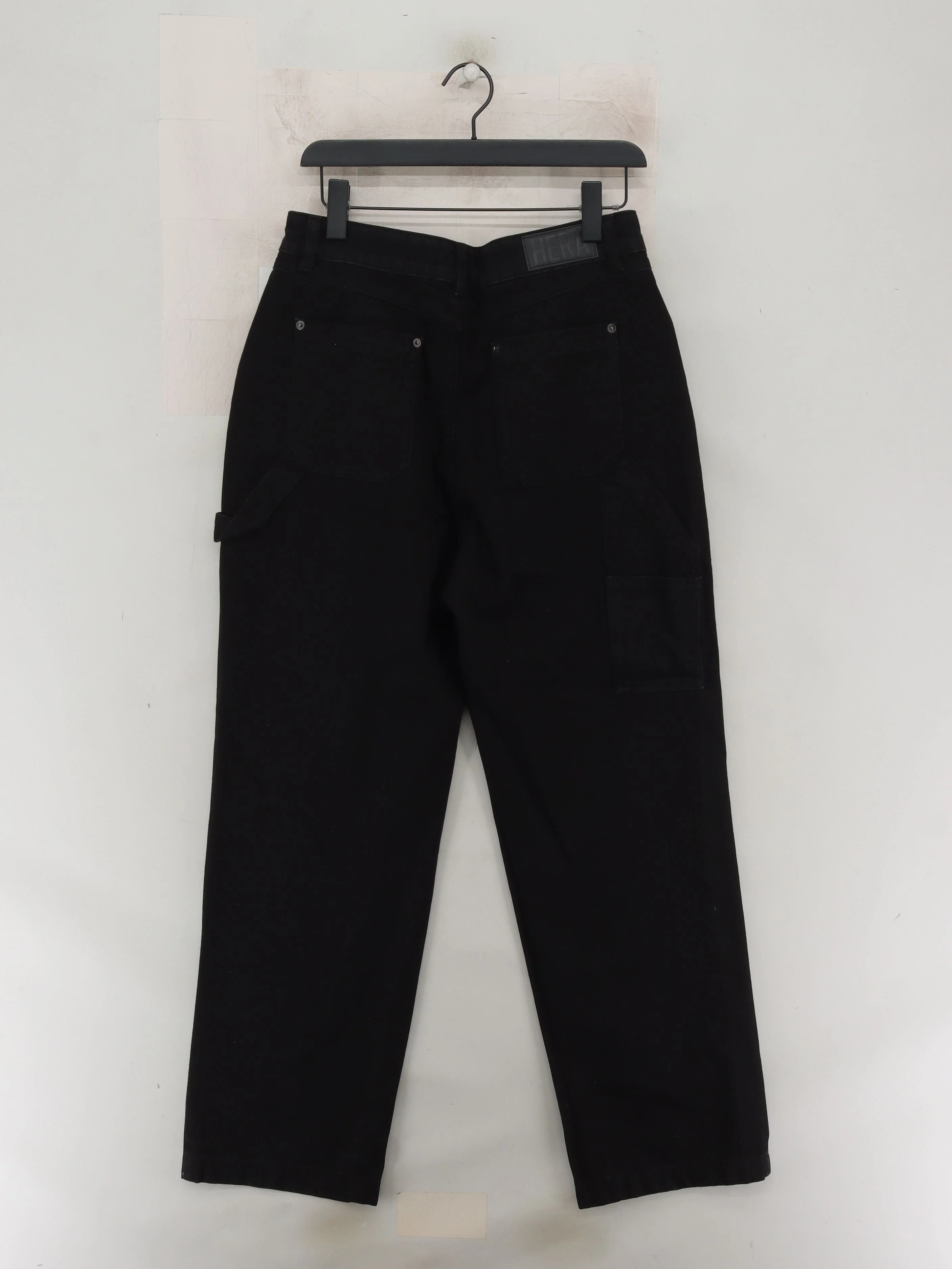 Hera Men's Trousers M Black 100% Cotton Straight Cargo - Image 2