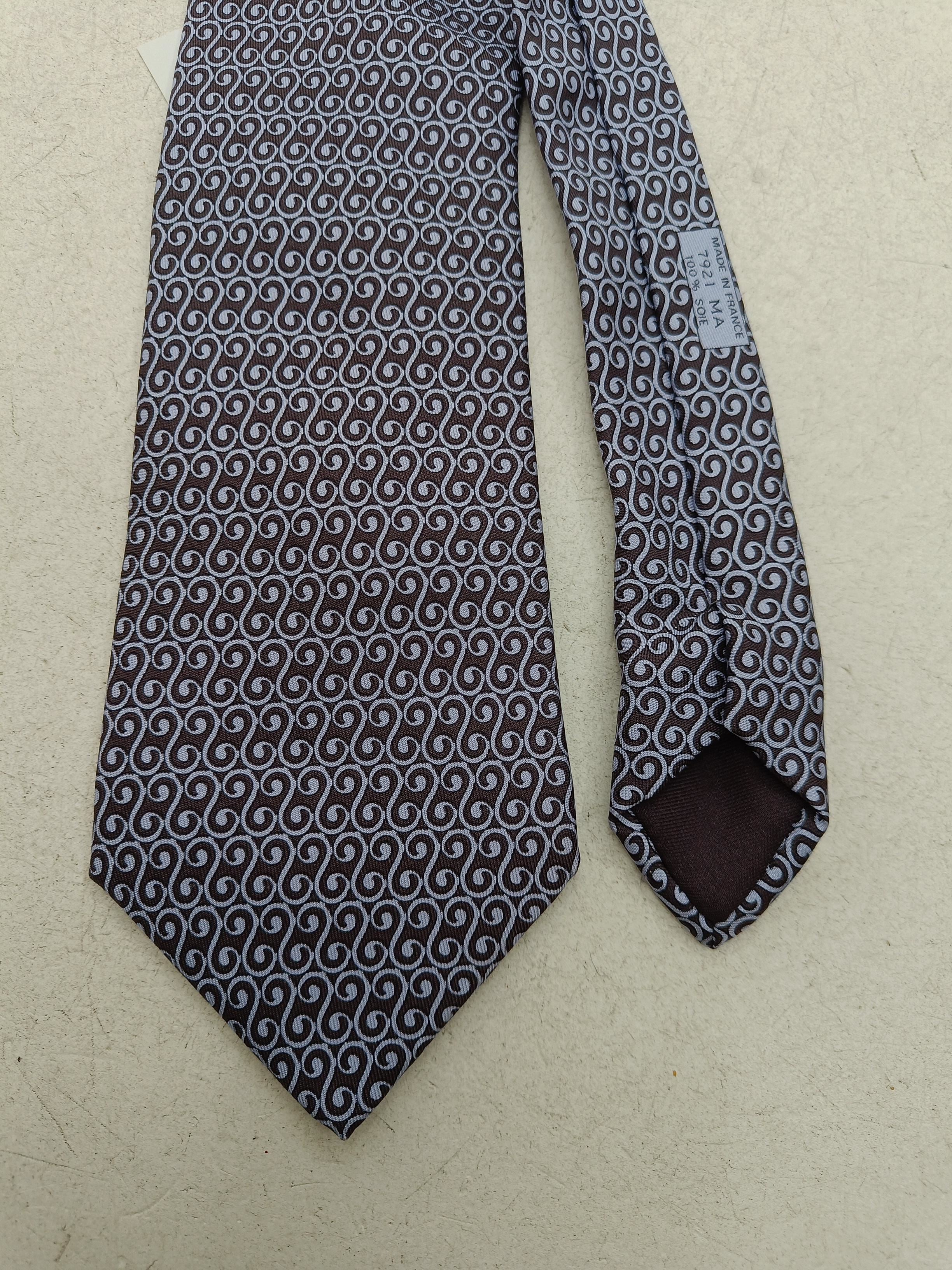Hermès Men's Tie Multi 100% Silk - Image 4