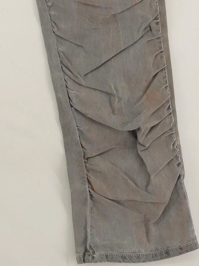 HIGH Women's Trousers UK 12 Grey Cotton with Lyocell Modal, Elastane Chino - Image 4