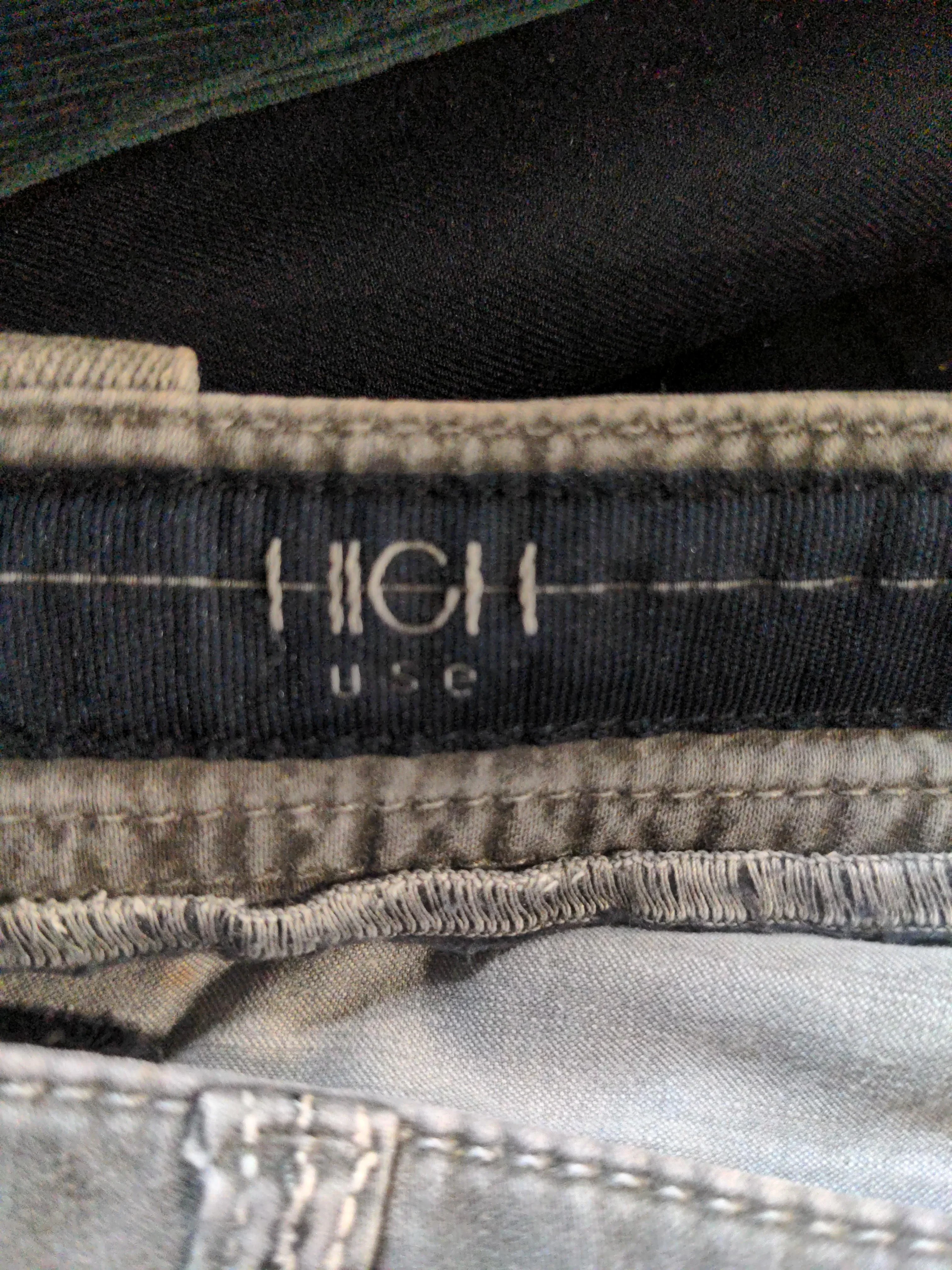HIGH Women's Trousers UK 12 Grey Cotton with Lyocell Modal, Elastane Chino - Image 6