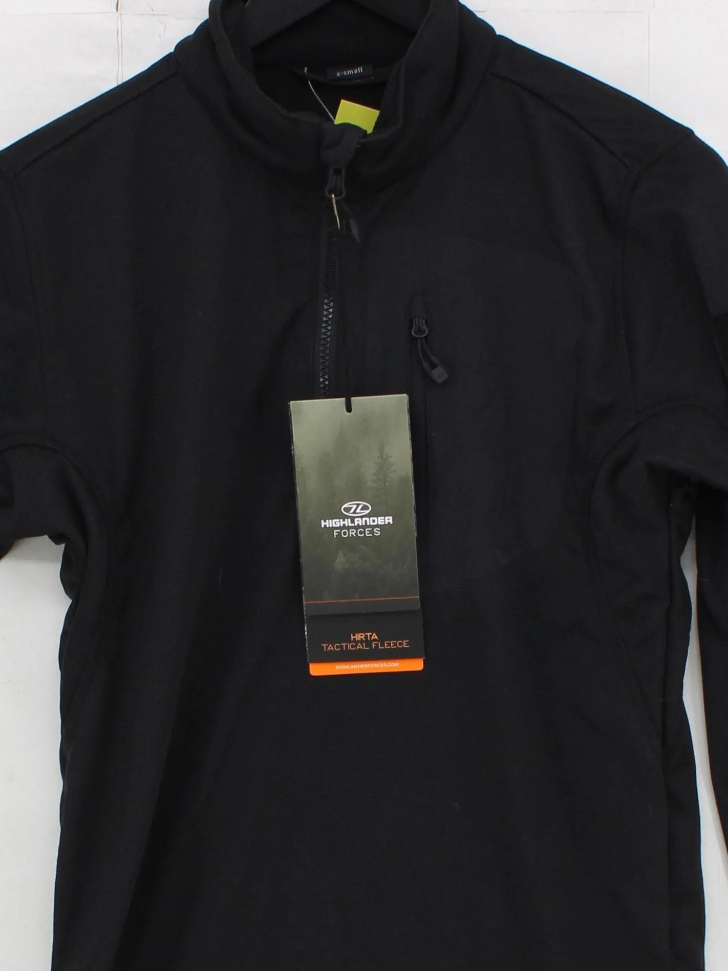 Highlander Men's Hoodie XS Black Polyester with Nylon, Elastane Pullover - Image 3