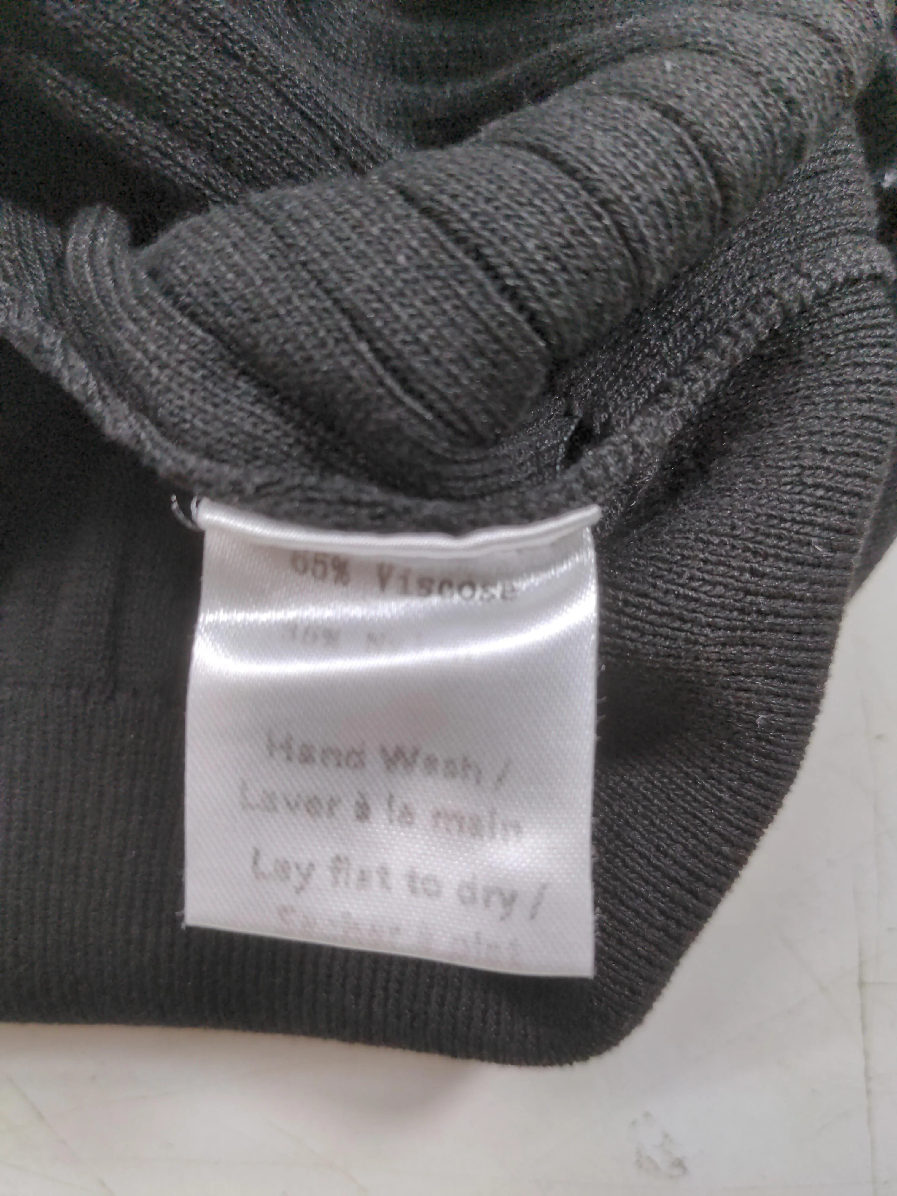 Hilary Macmillan Women's Top S Black 100% Viscose Long Sleeve Crew Neck Basic - Image 6