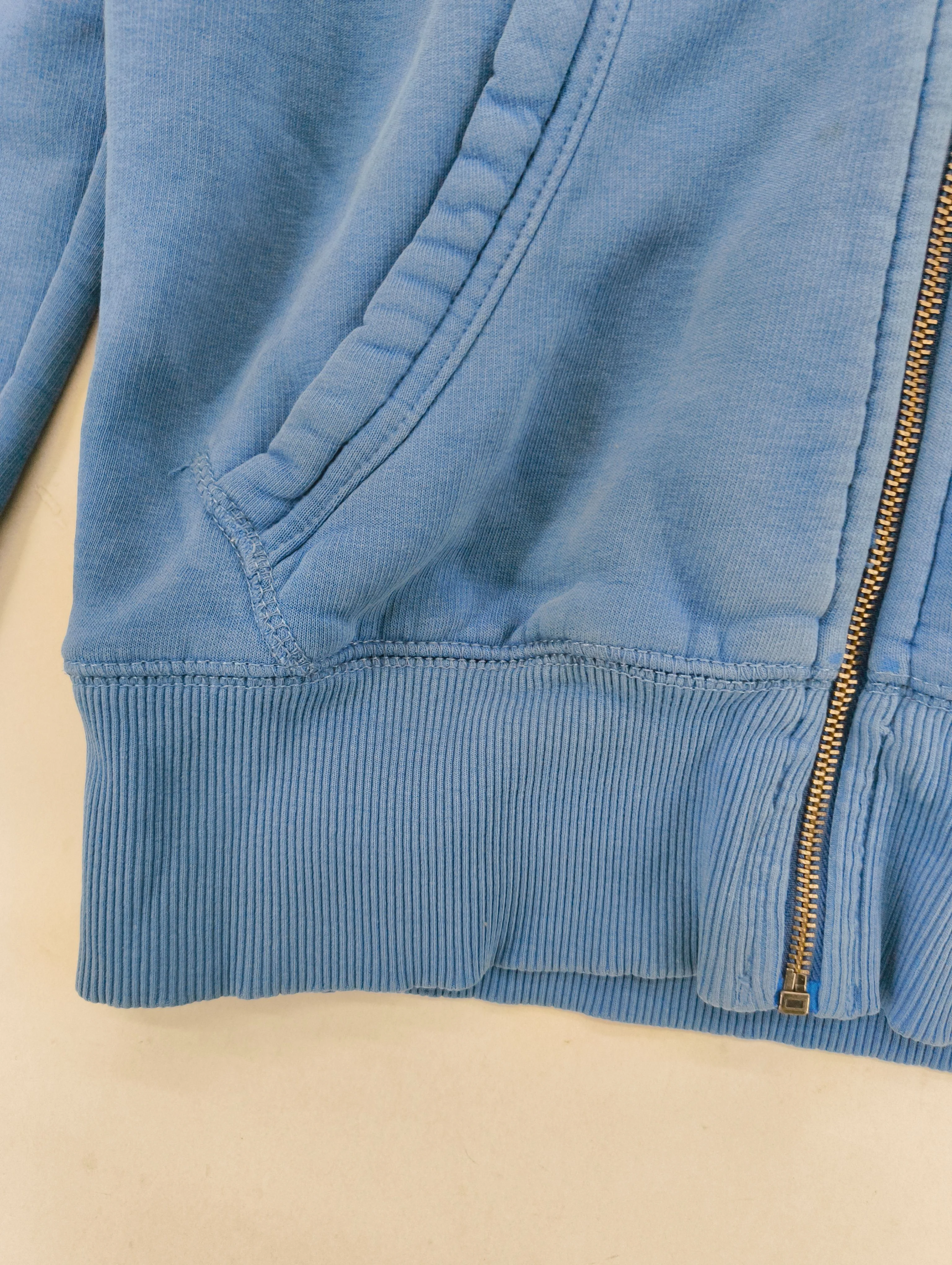 Hilfiger Denim Men's Hoodie M Blue Cotton with Polyester, Elastane Pullover - Image 5