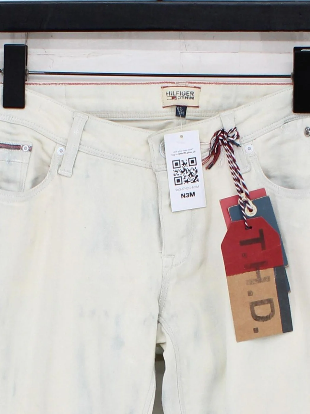 Hilfiger Denim Men's Jeans W 30 in Cream Cotton New with tags - Image 3