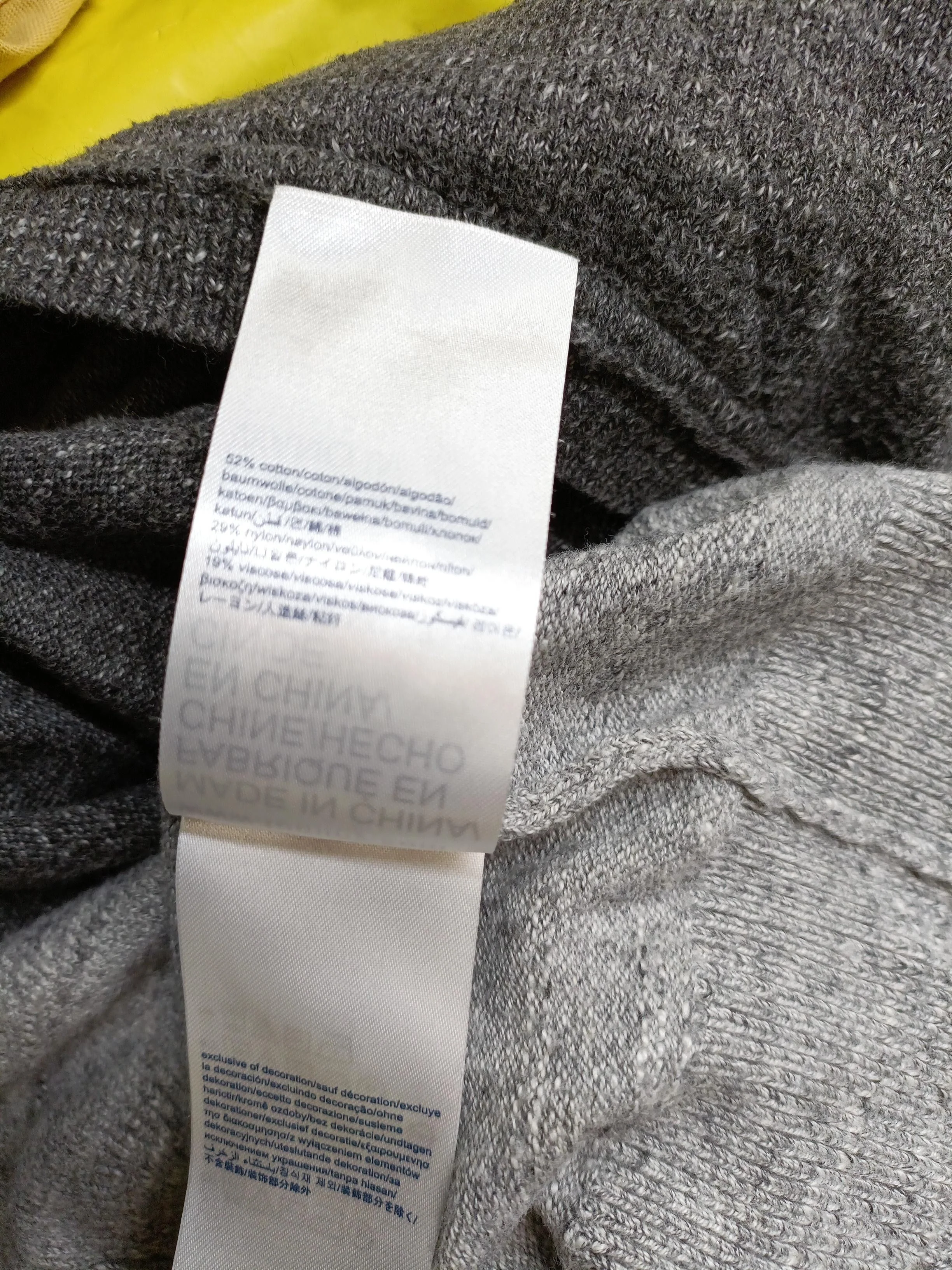 Hilfiger Denim Men's Jumper M Grey Cotton with Nylon, Viscose Pullover - Image 6