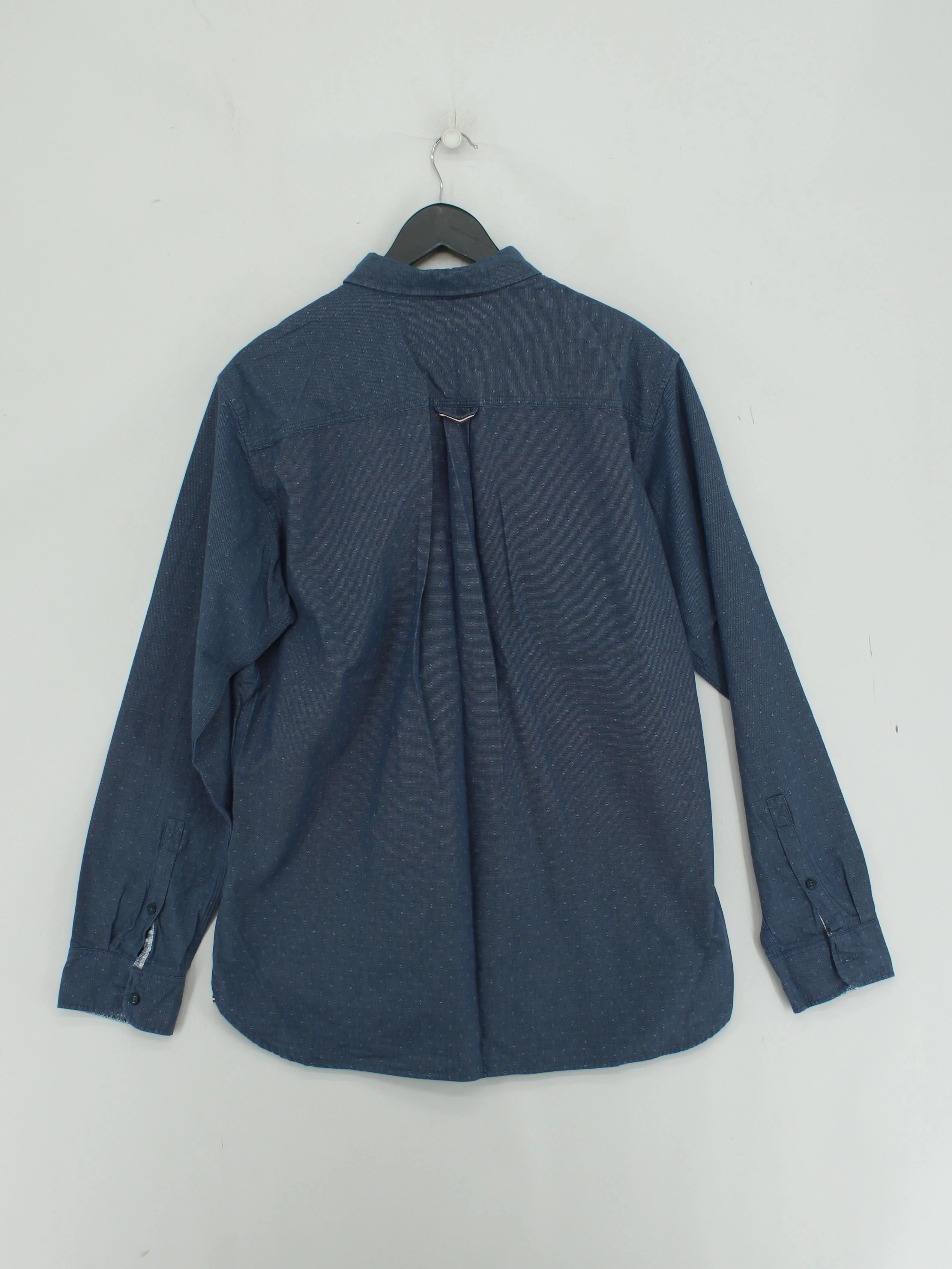 Hilfiger Denim Men's Shirt XL Blue Checkered 100% Cotton Basic - Image 2