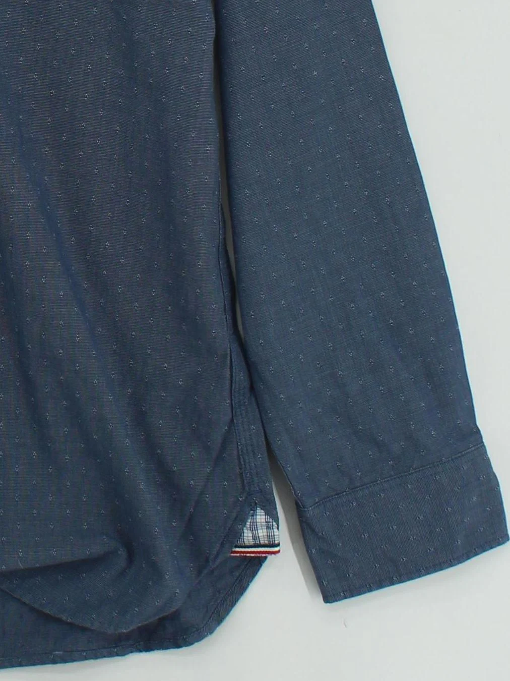 Hilfiger Denim Men's Shirt XL Blue Checkered 100% Cotton Basic - Image 4