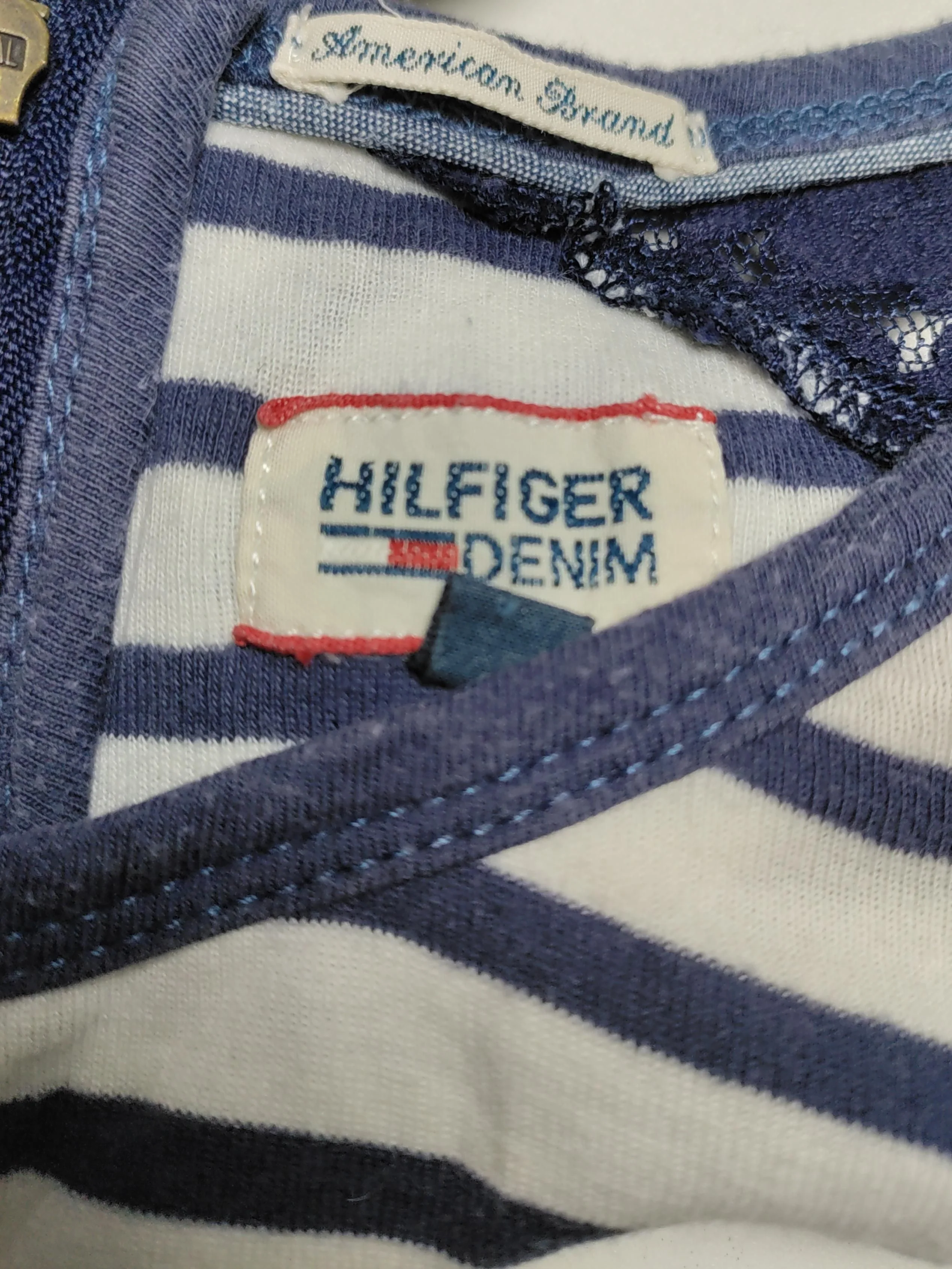 Hilfiger Denim Women's Top M Multi Cotton with Nylon Basic - Image 5