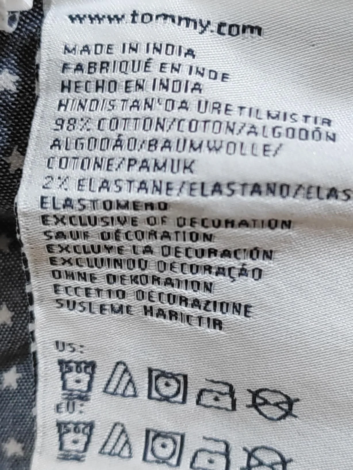 Hilfiger Denim Women's Trousers W 29 in Multi Cotton with Elastane Capri - Image 6