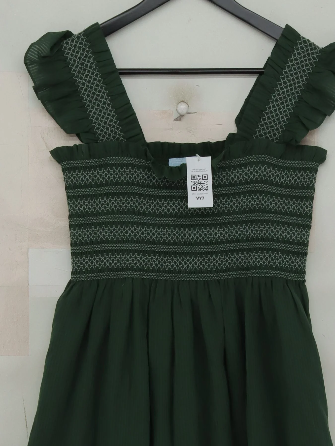 HILL HOUSE Jumper Midi Dress M in Green - Image 3