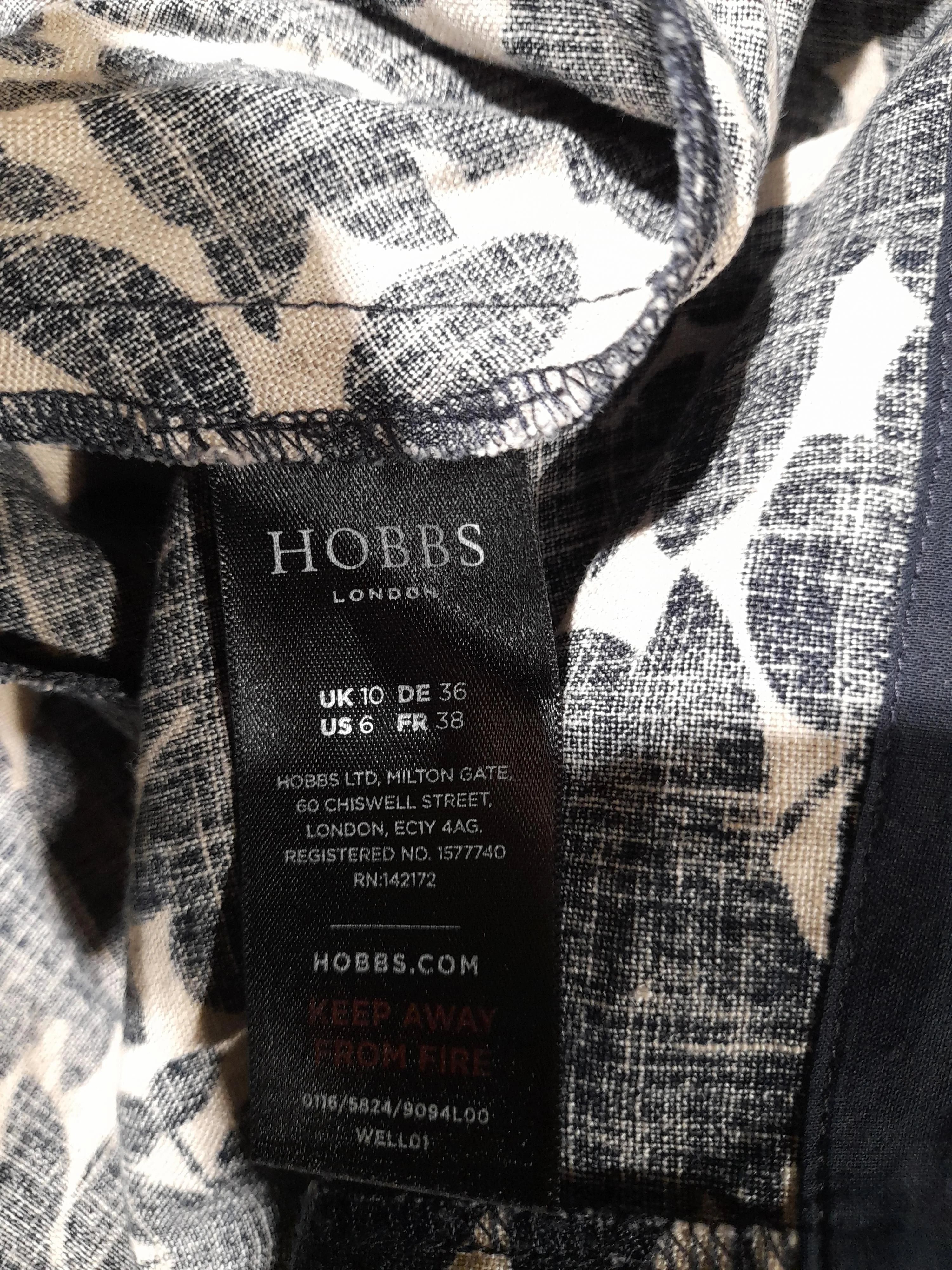 Hobbs A-Line Midi Dress UK10 in Blue - Image 5