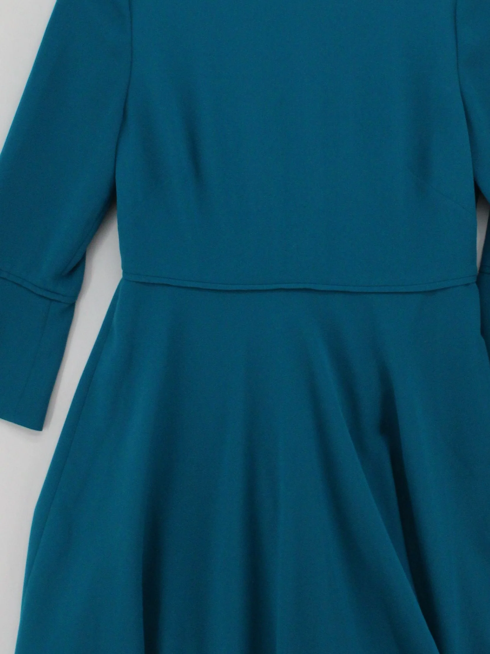 Hobbs A-Line Midi Dress UK10 in Blue - Image 3