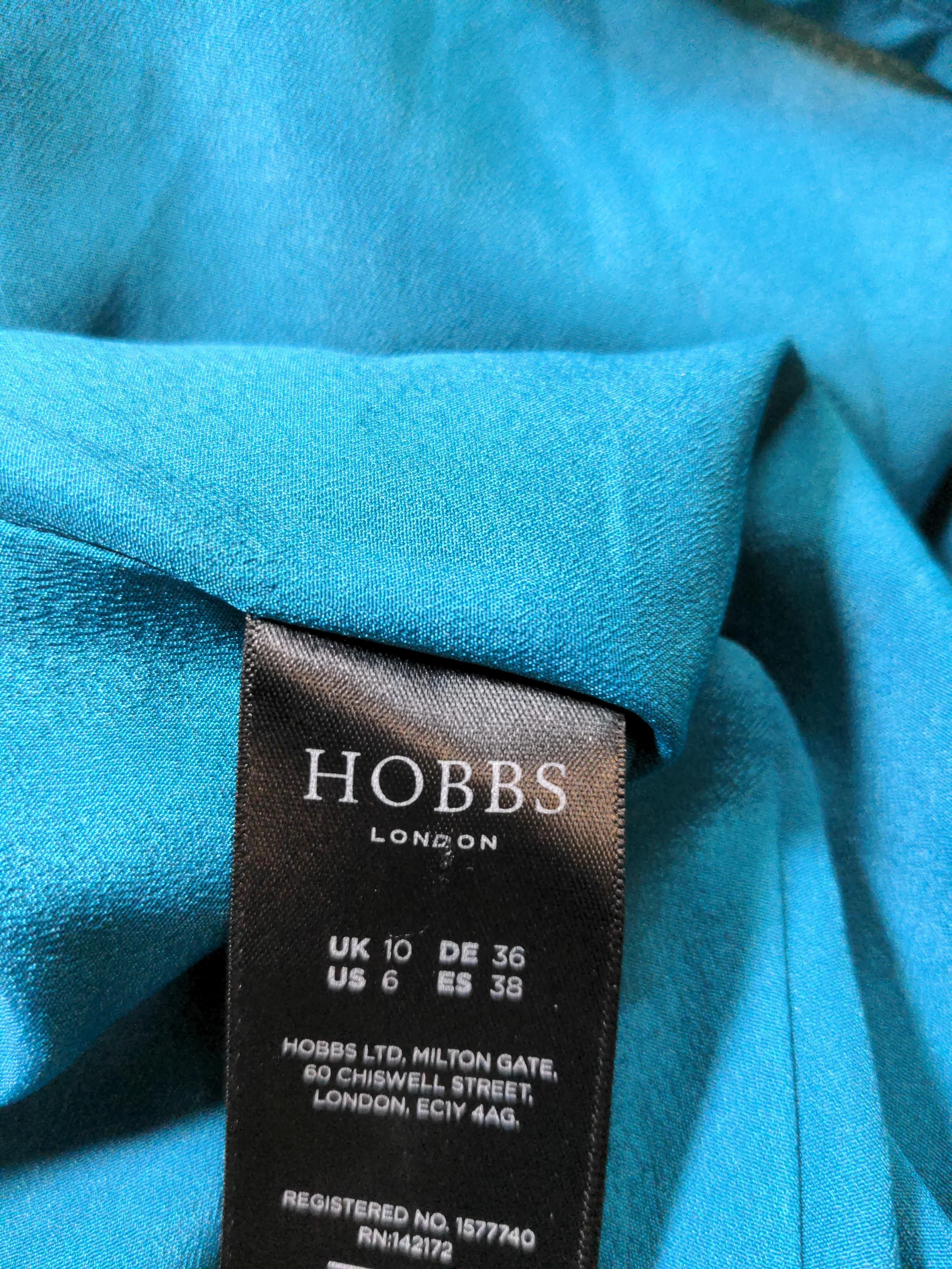 Hobbs A-Line Midi Dress UK10 in Blue - Image 5