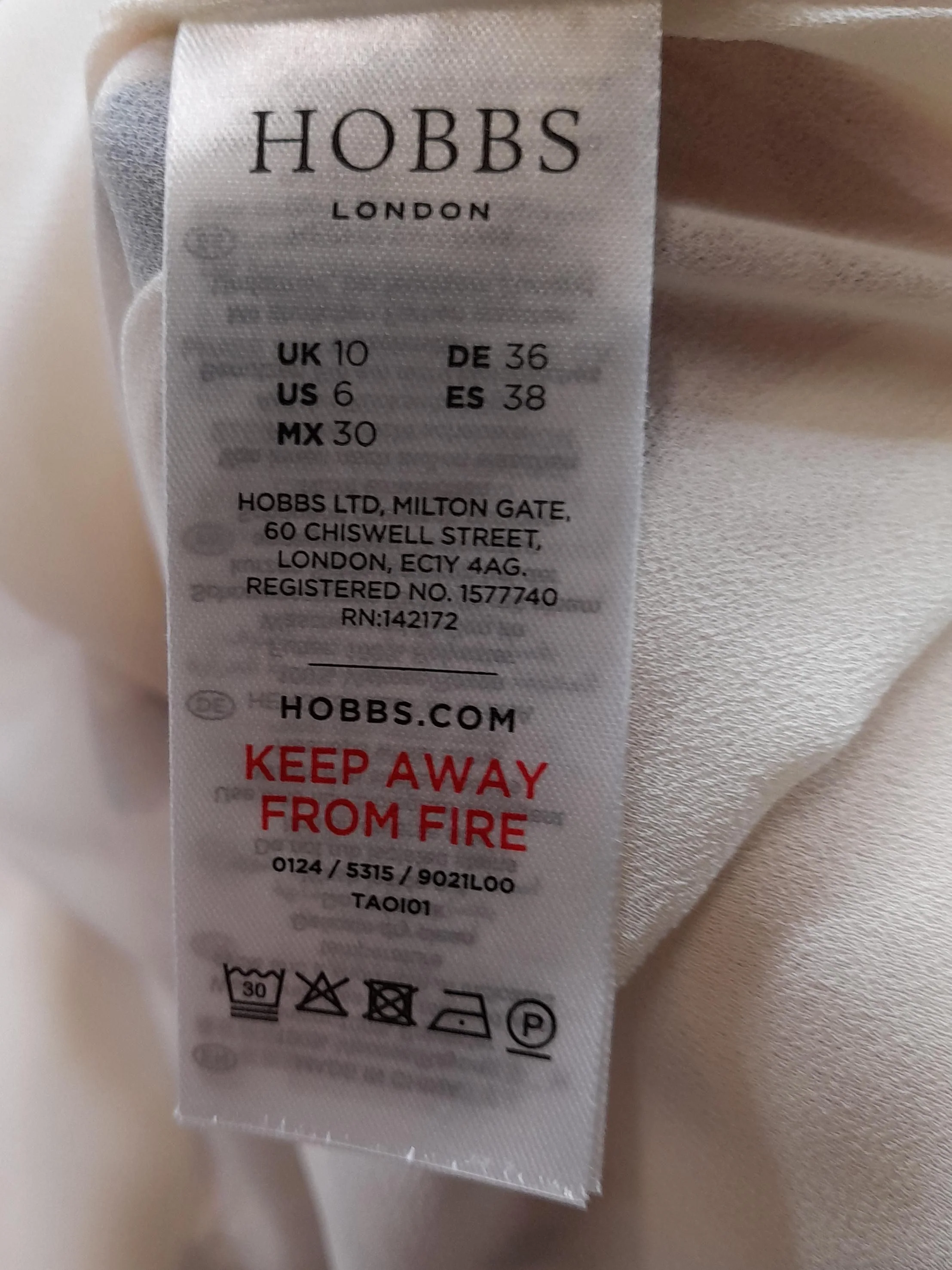 Hobbs A-Line Midi Dress UK10 in Multi - Image 6