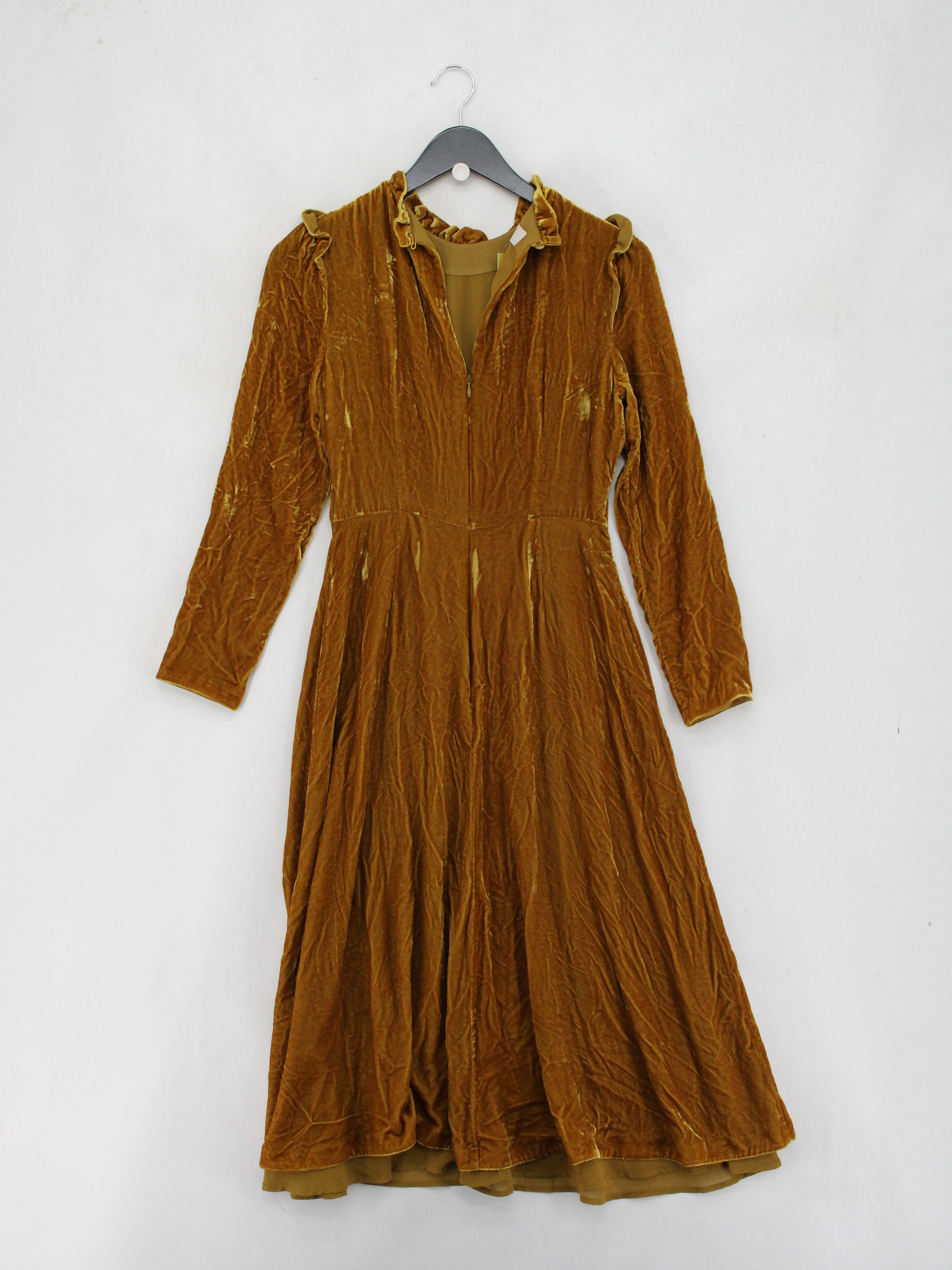 Hobbs A-Line Midi Dress UK10 in Tan - Image 2