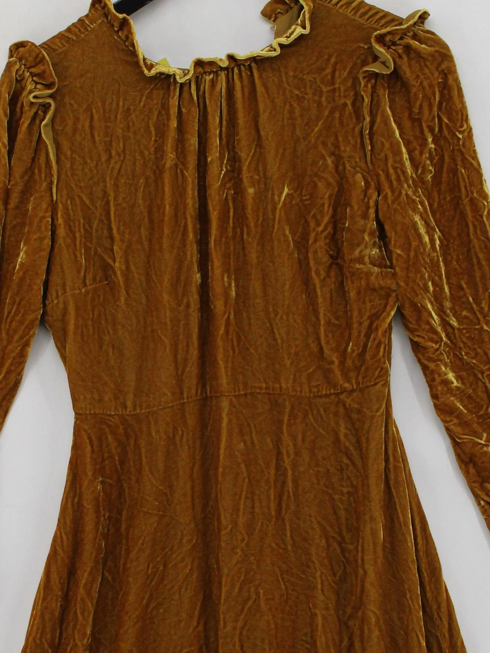 Hobbs A-Line Midi Dress UK10 in Tan - Image 3