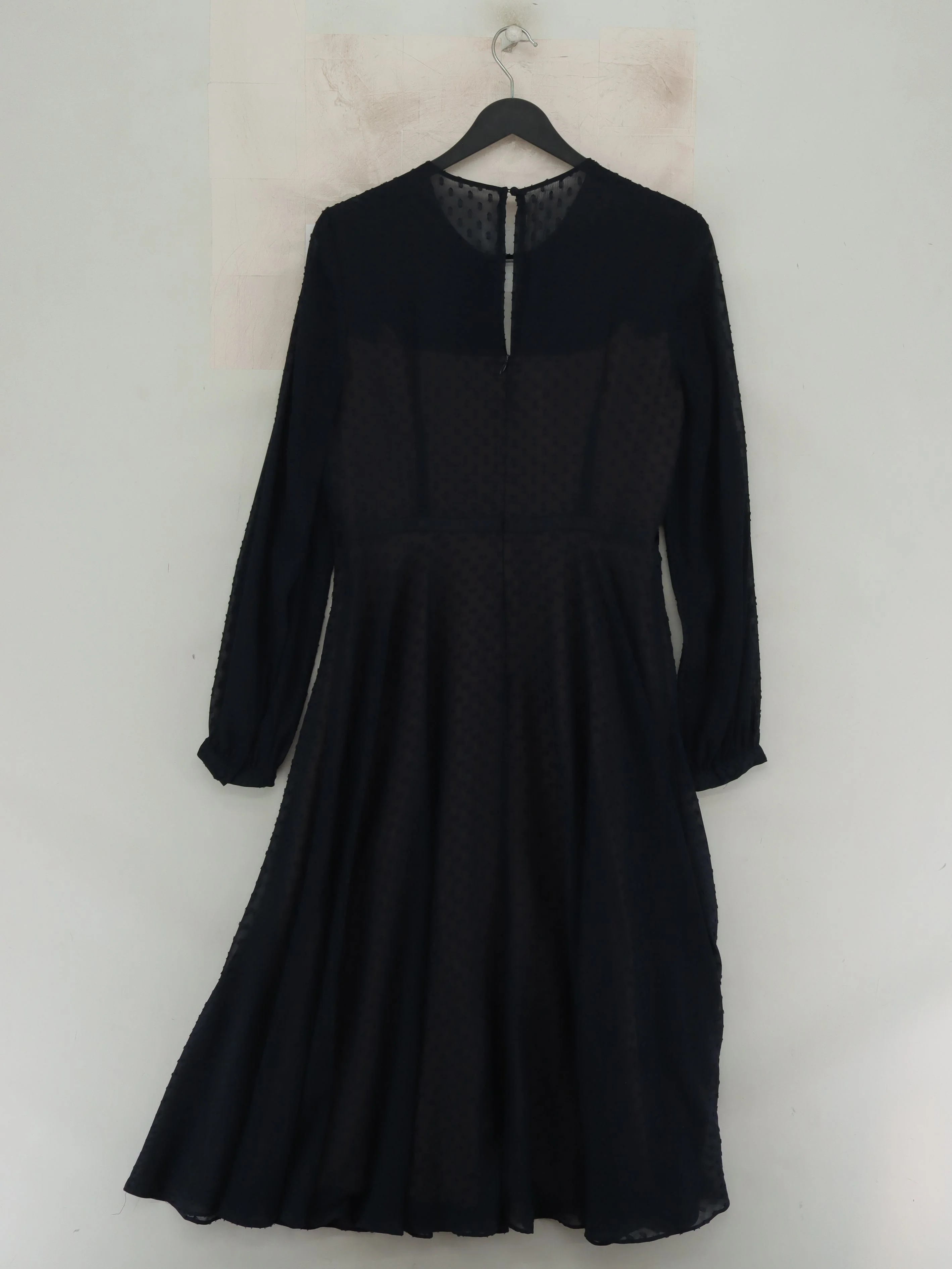 Hobbs A-Line Midi Dress UK12 in Black - Image 2