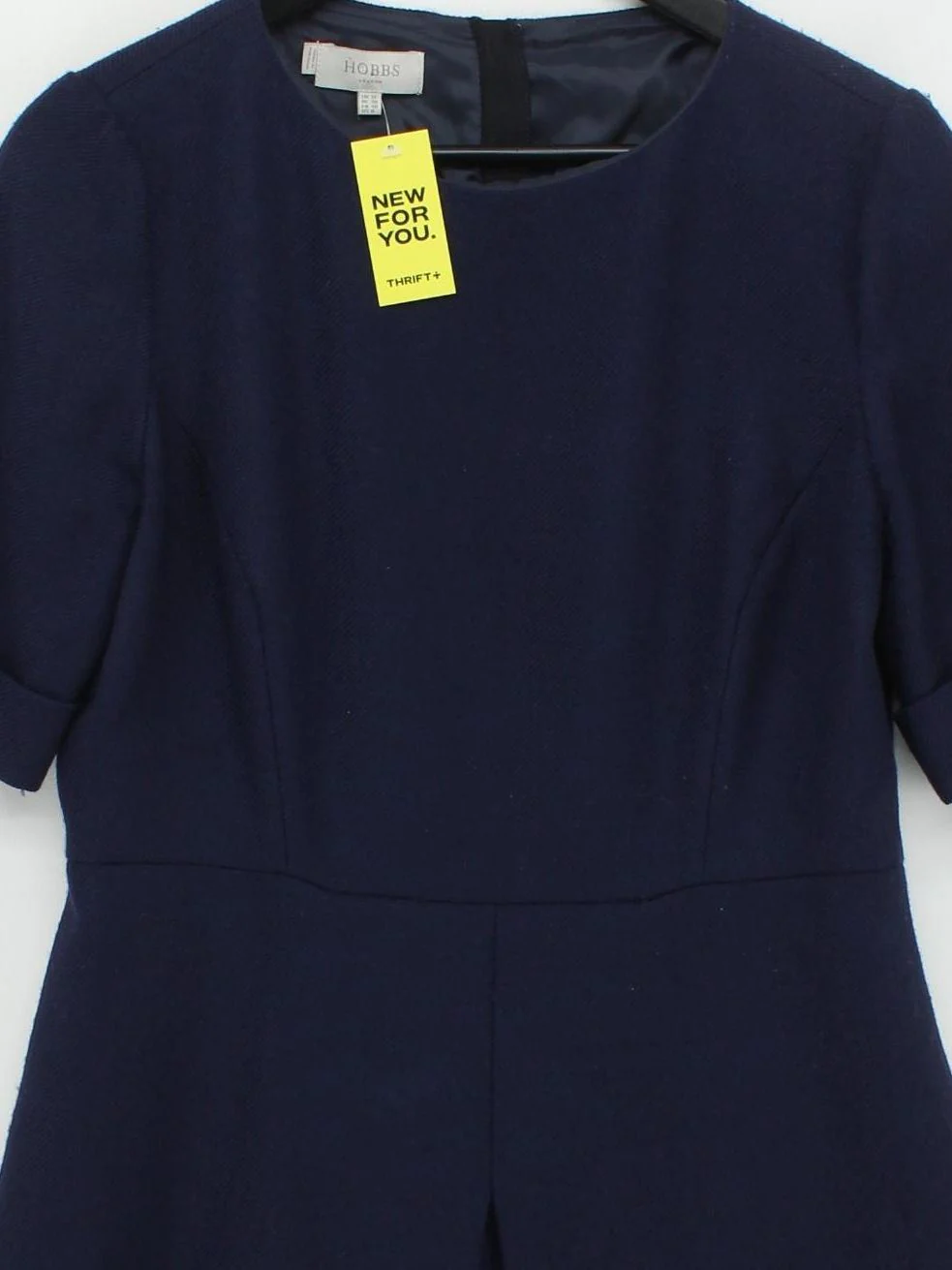 Hobbs A-Line Midi Dress UK12 in Blue - Image 3