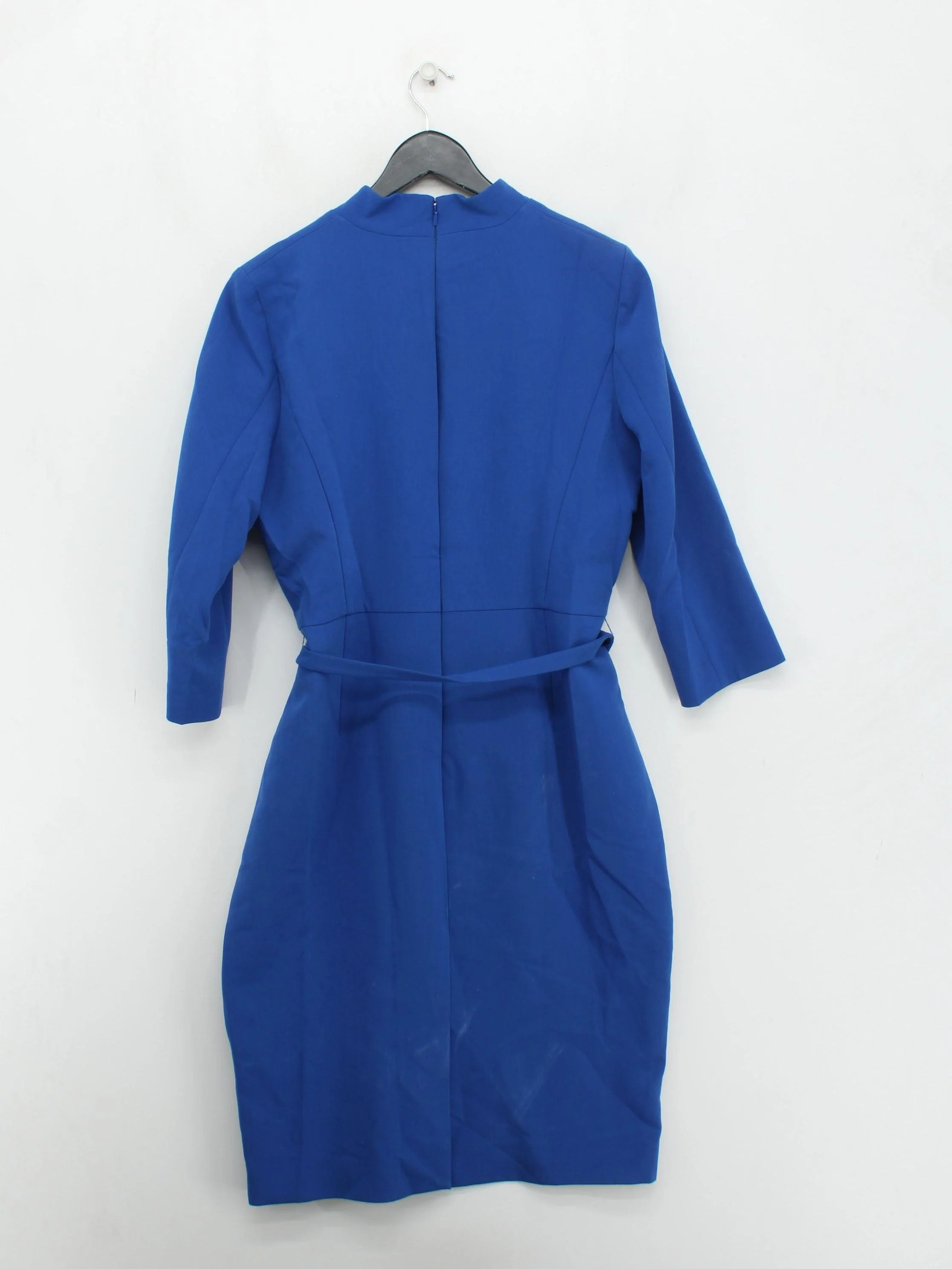 Hobbs A-Line Midi Dress UK14 in Blue - Image 2