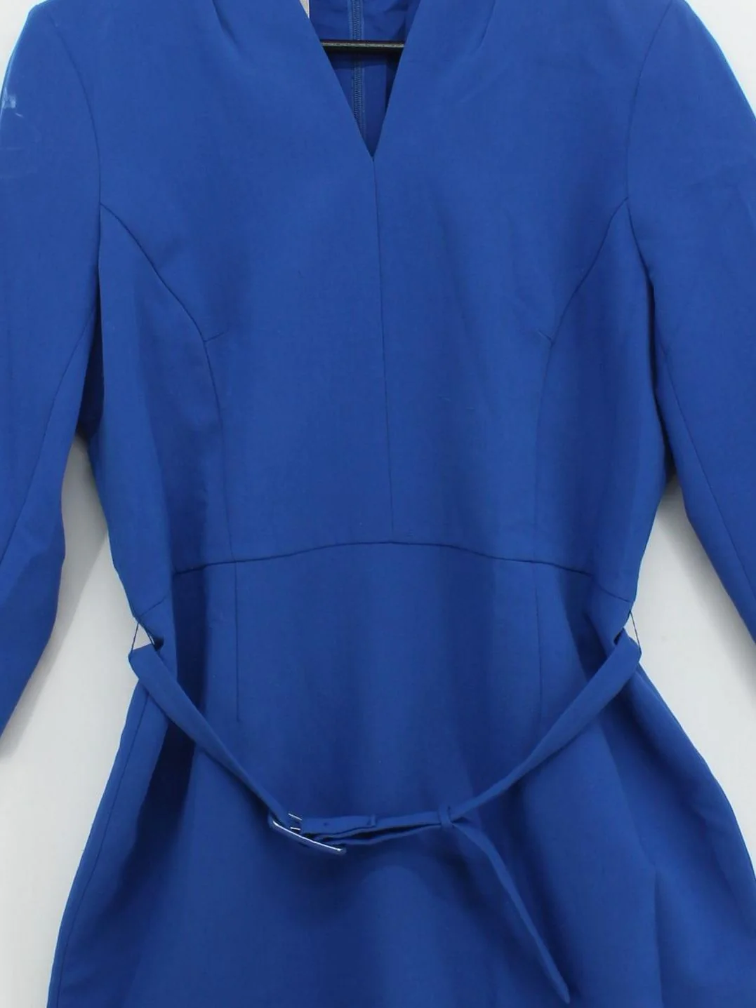 Hobbs A-Line Midi Dress UK14 in Blue - Image 3