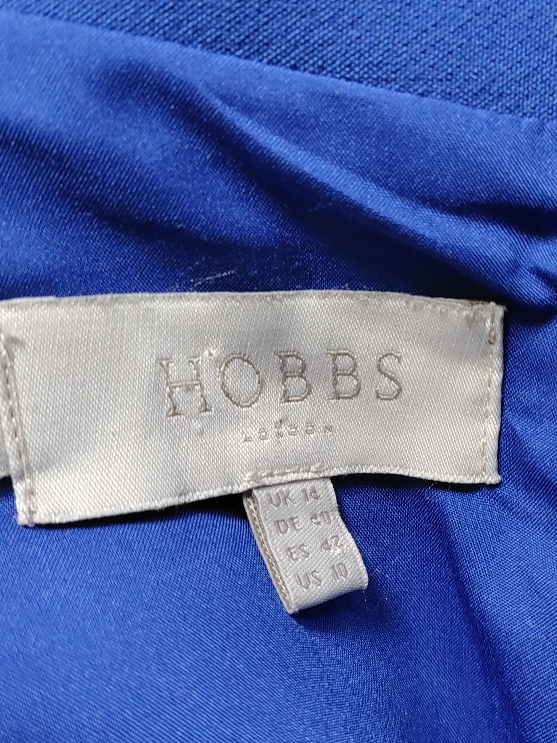Hobbs A-Line Midi Dress UK14 in Blue - Image 6