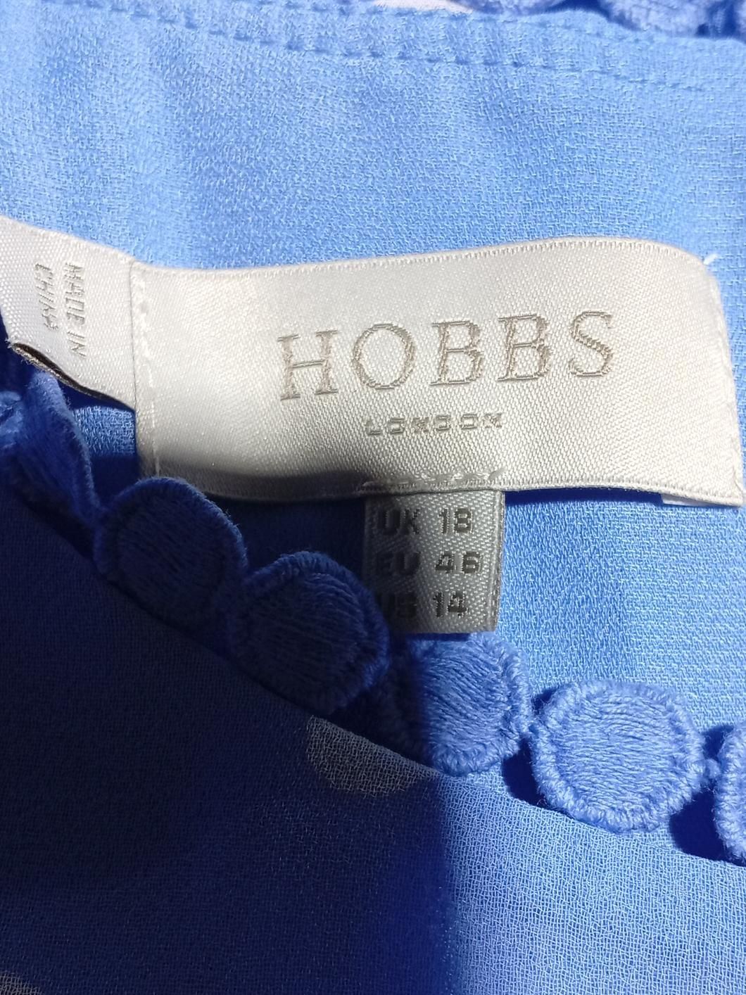 Hobbs A-Line Midi Dress UK18 in Blue - Image 5