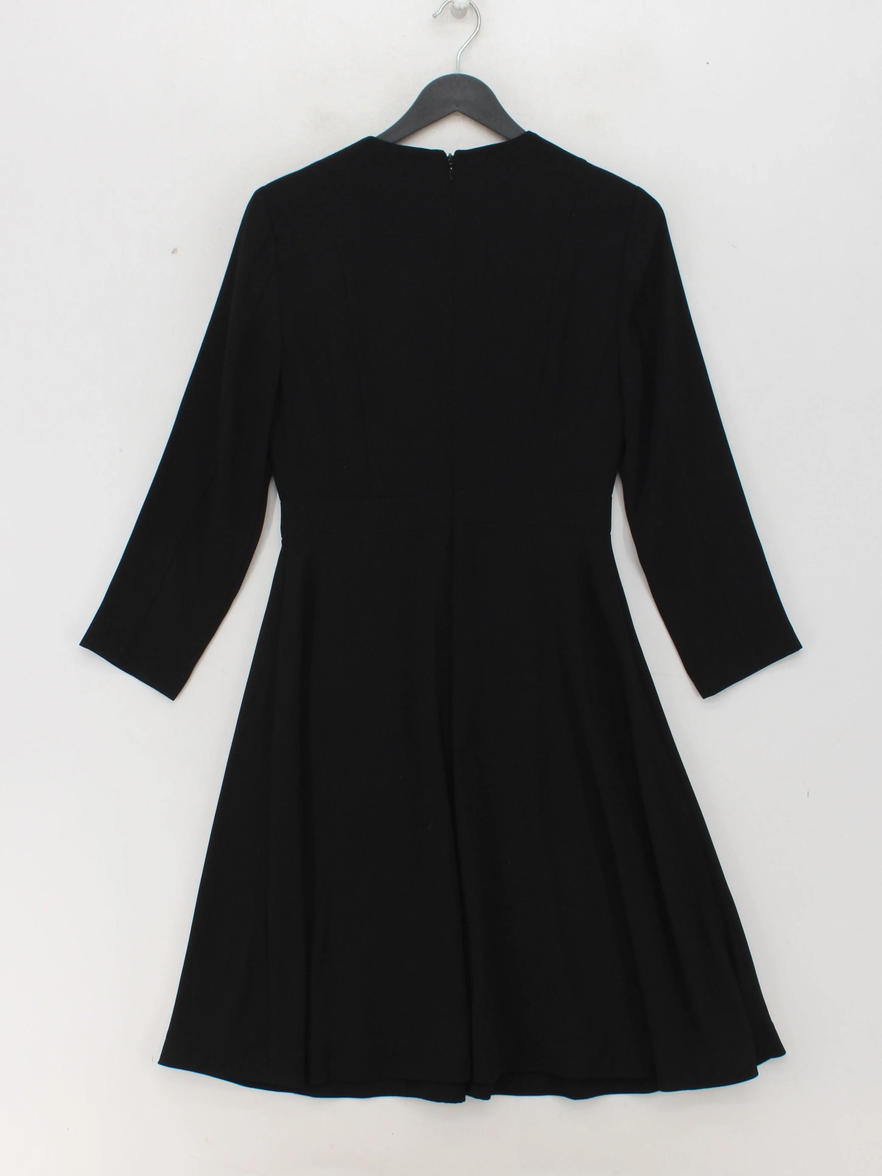 Hobbs A-Line Midi Dress UK8 in Black - Image 2