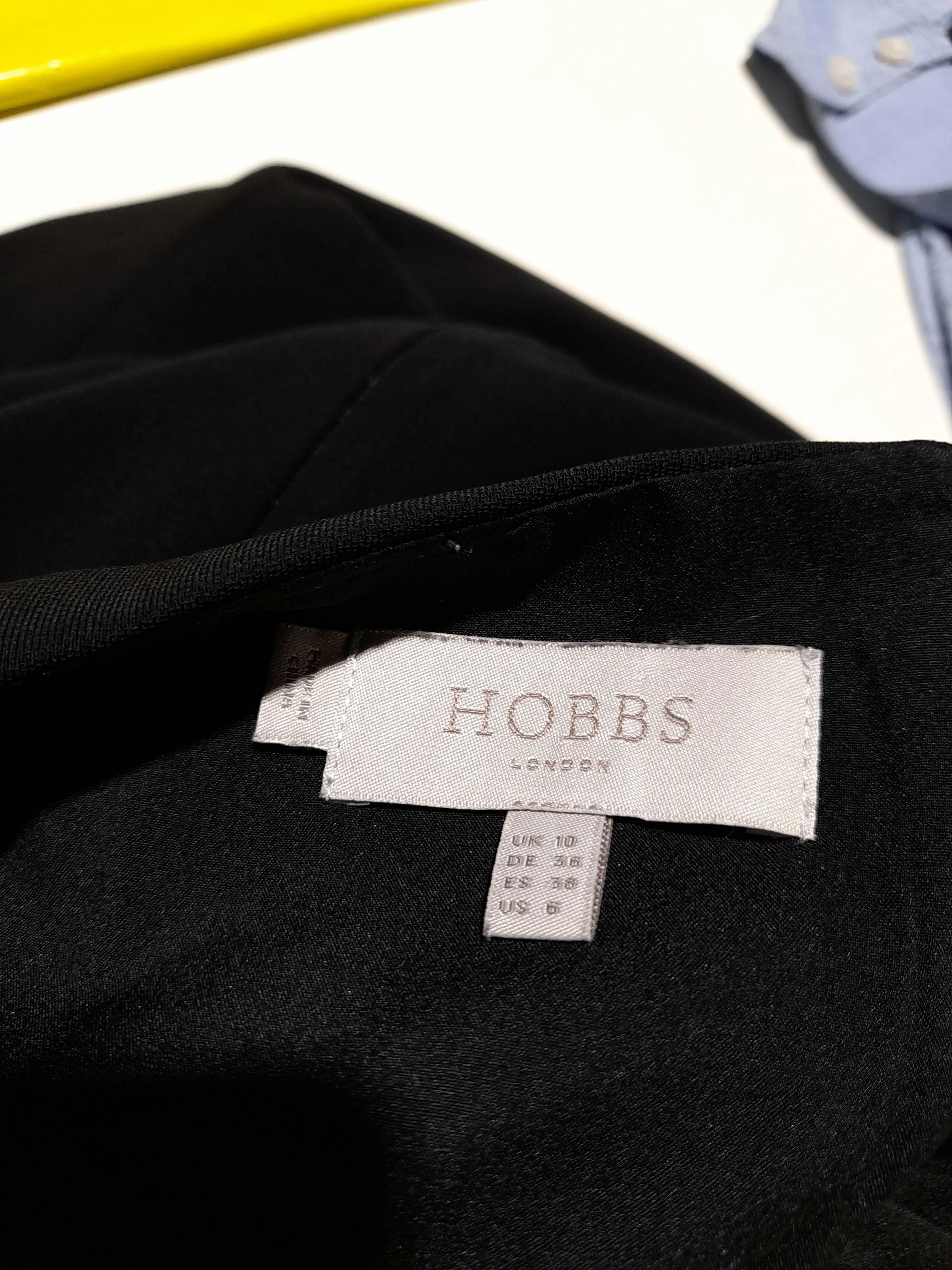 Hobbs Bodycon Midi Dress UK10 in Black - Image 5
