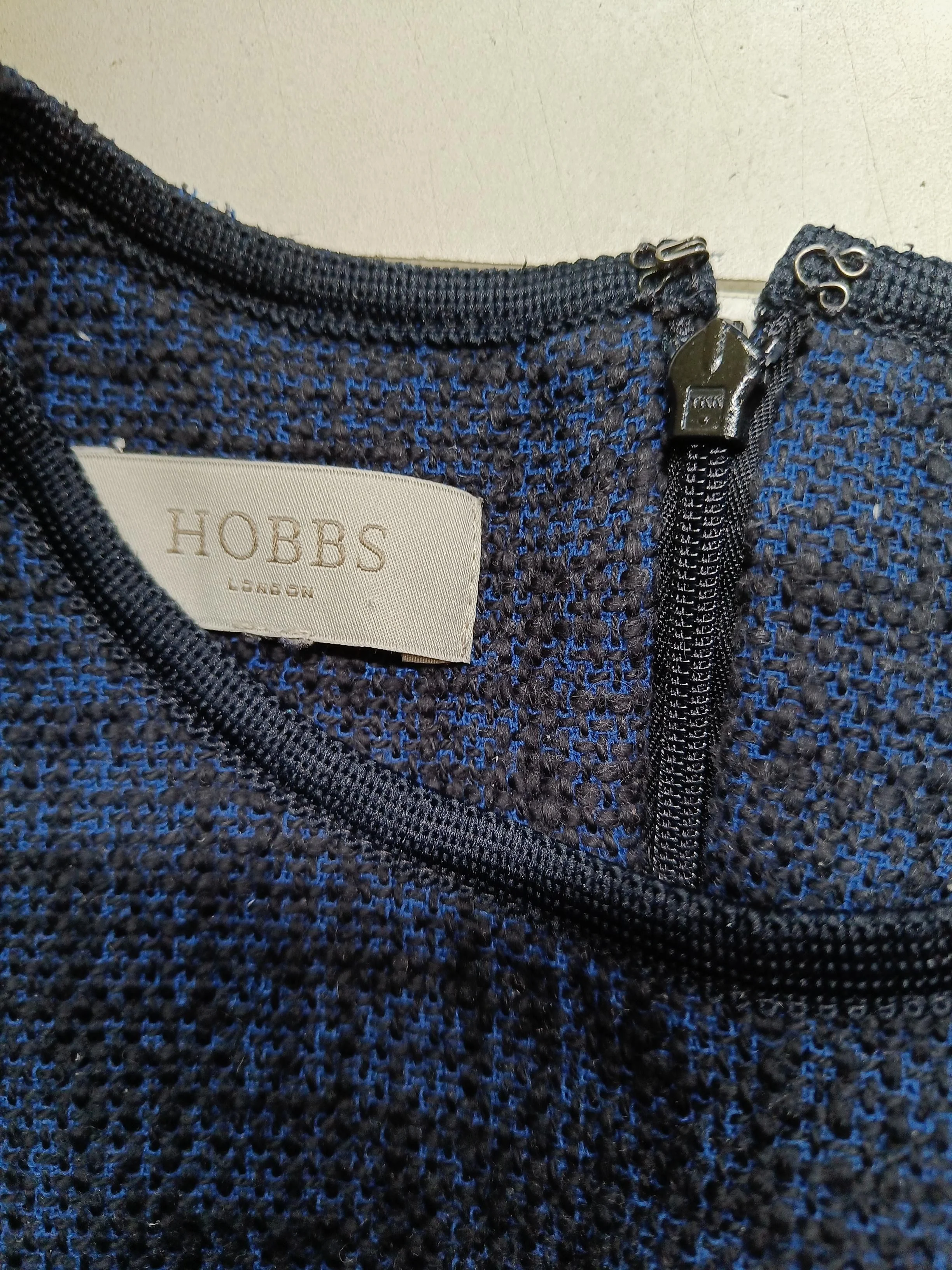 Hobbs Bodycon Midi Dress UK12 in Blue - Image 5