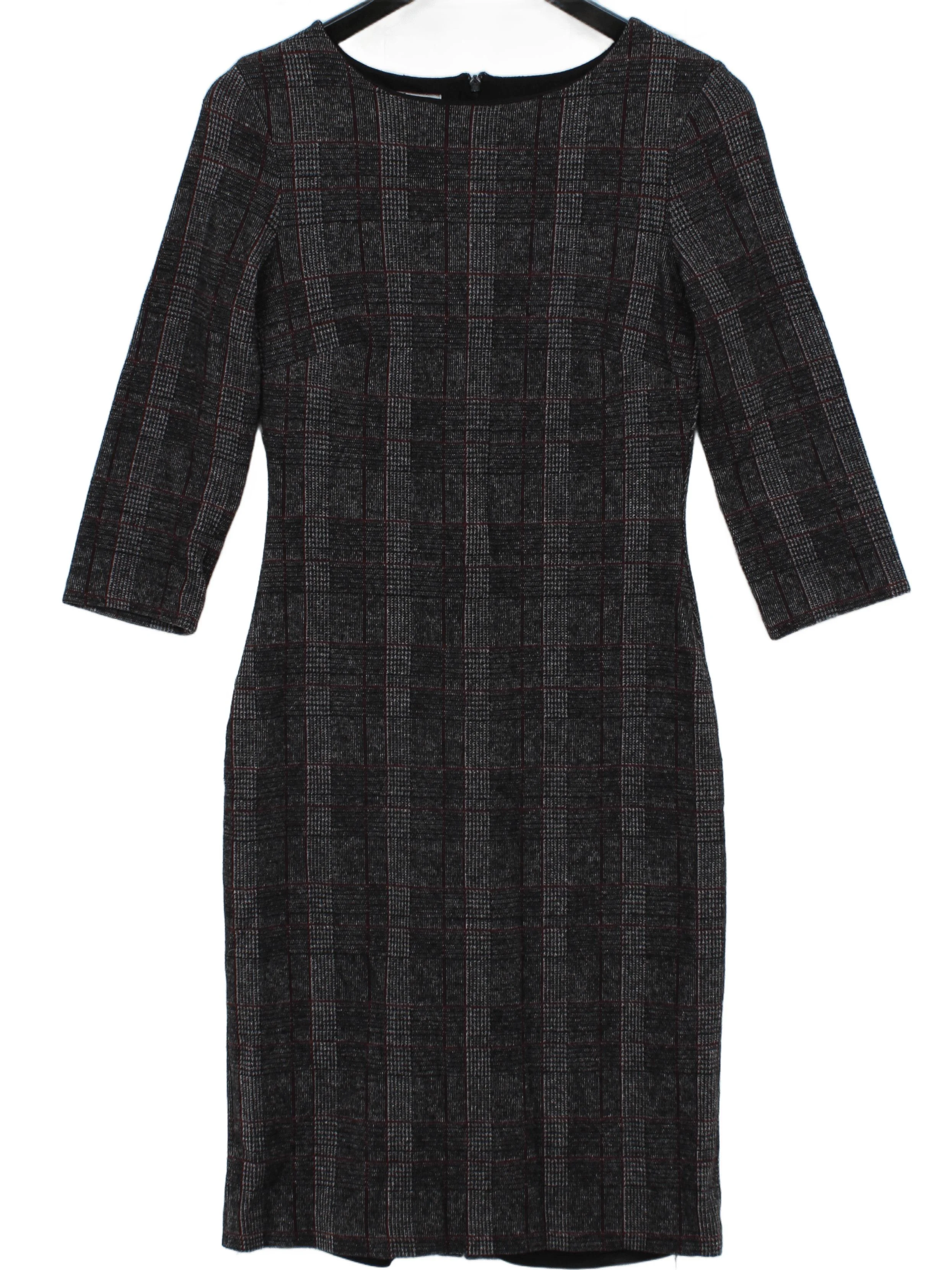 Hobbs Bodycon Midi Dress UK12 in Grey