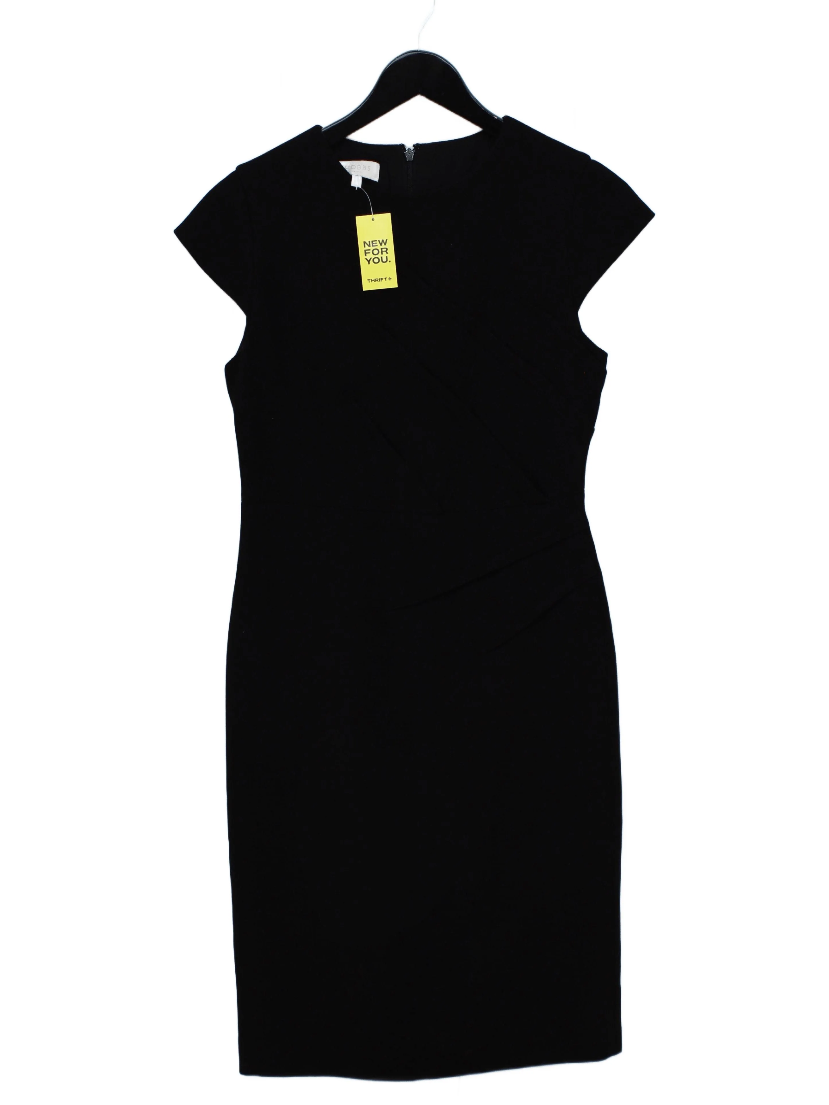 Hobbs Bodycon Midi Dress UK14 in Black