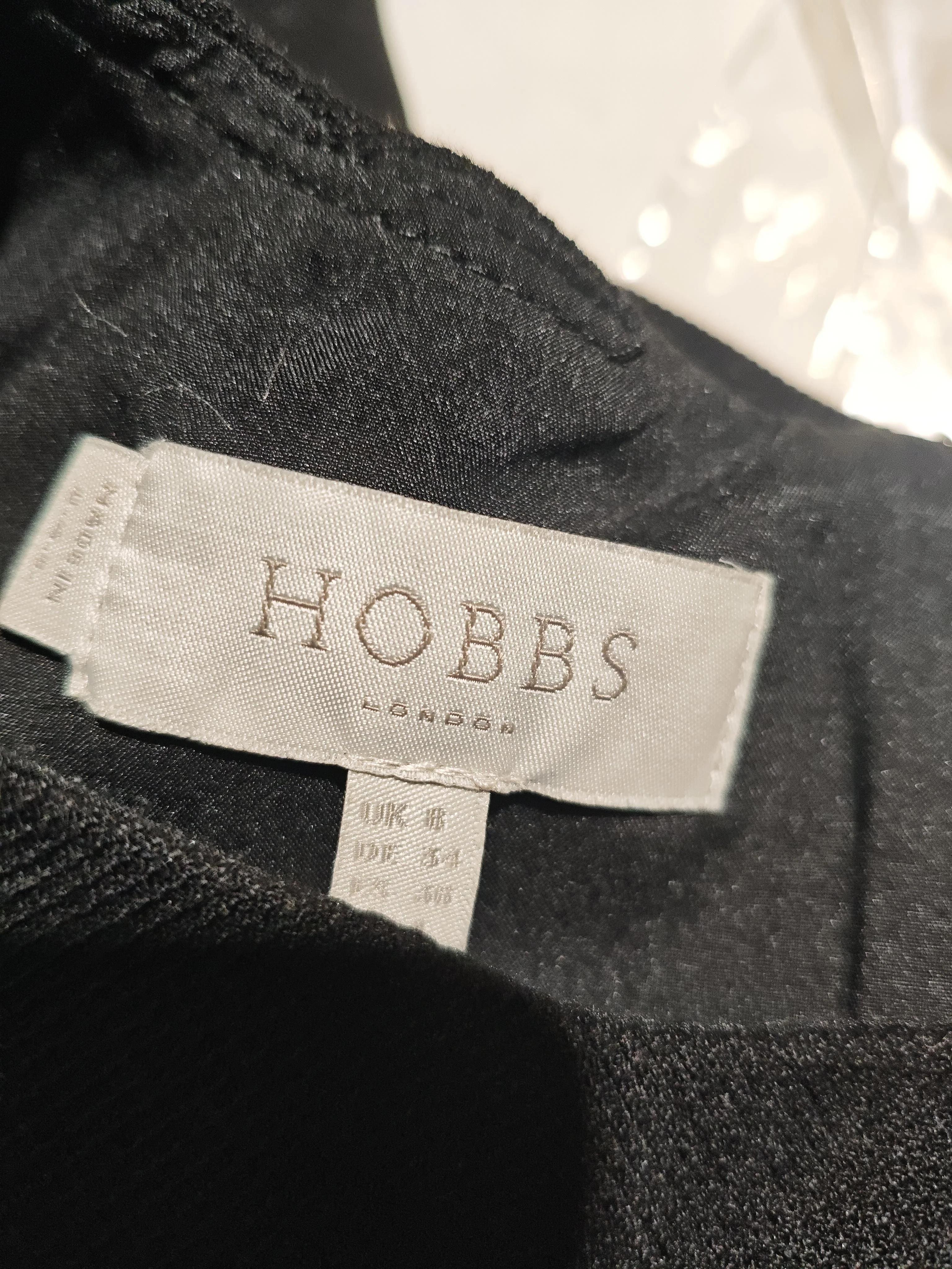 Hobbs Bodycon Midi Dress UK14 in Black - Image 5