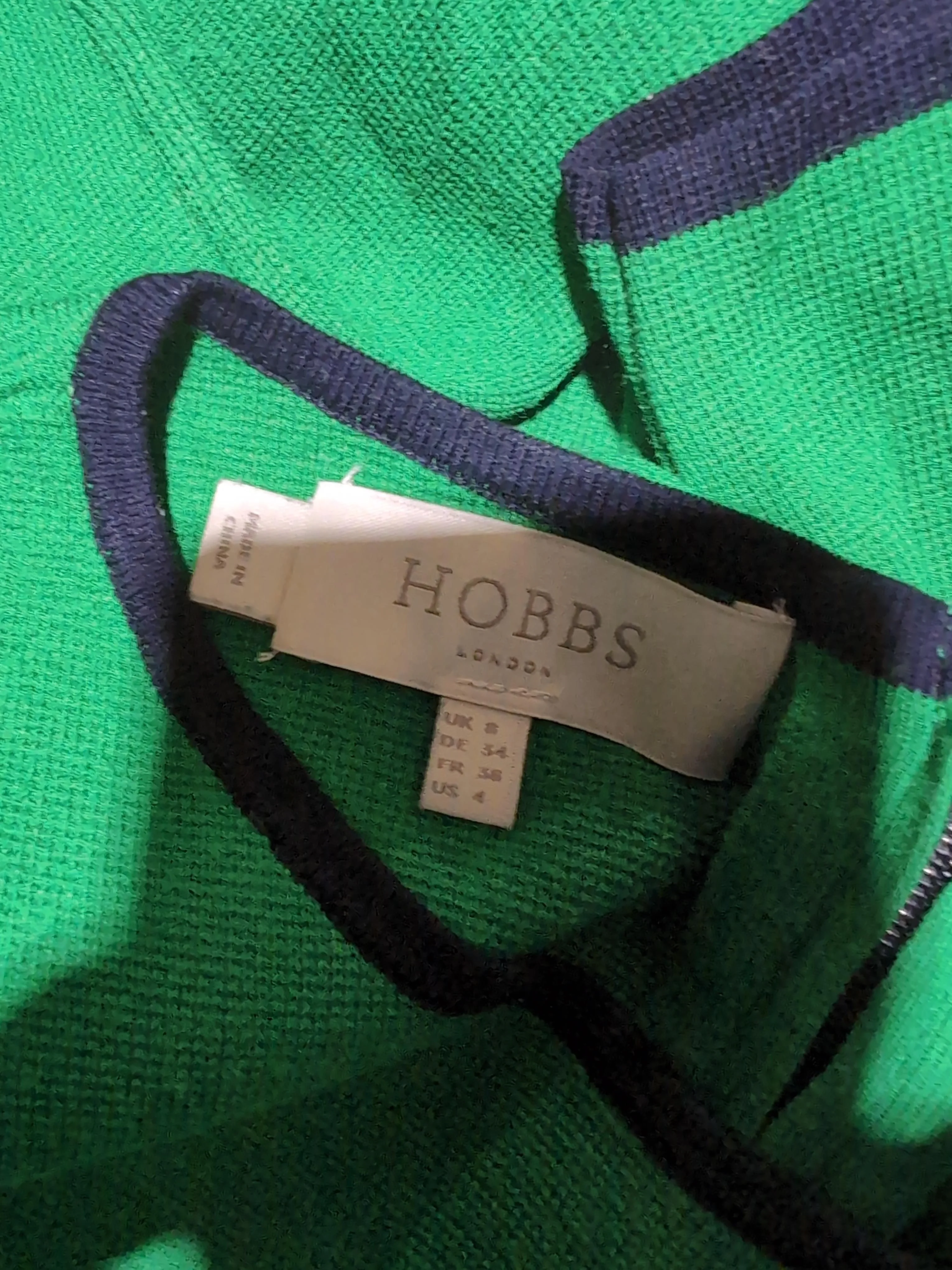 Hobbs Bodycon Midi Dress UK8 in Green - Image 6