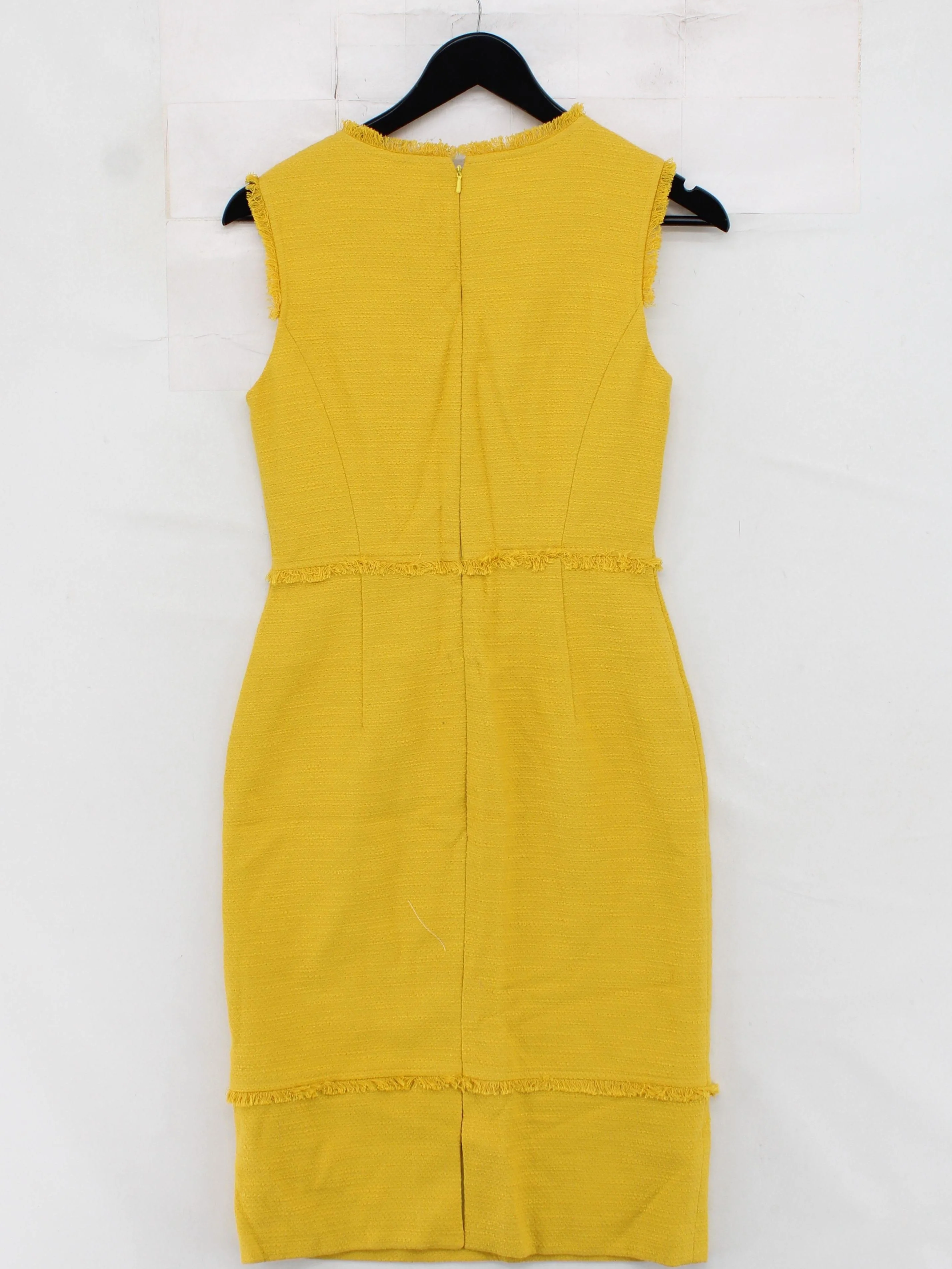 Hobbs Bodycon Midi Dress UK8 in Yellow - Image 2