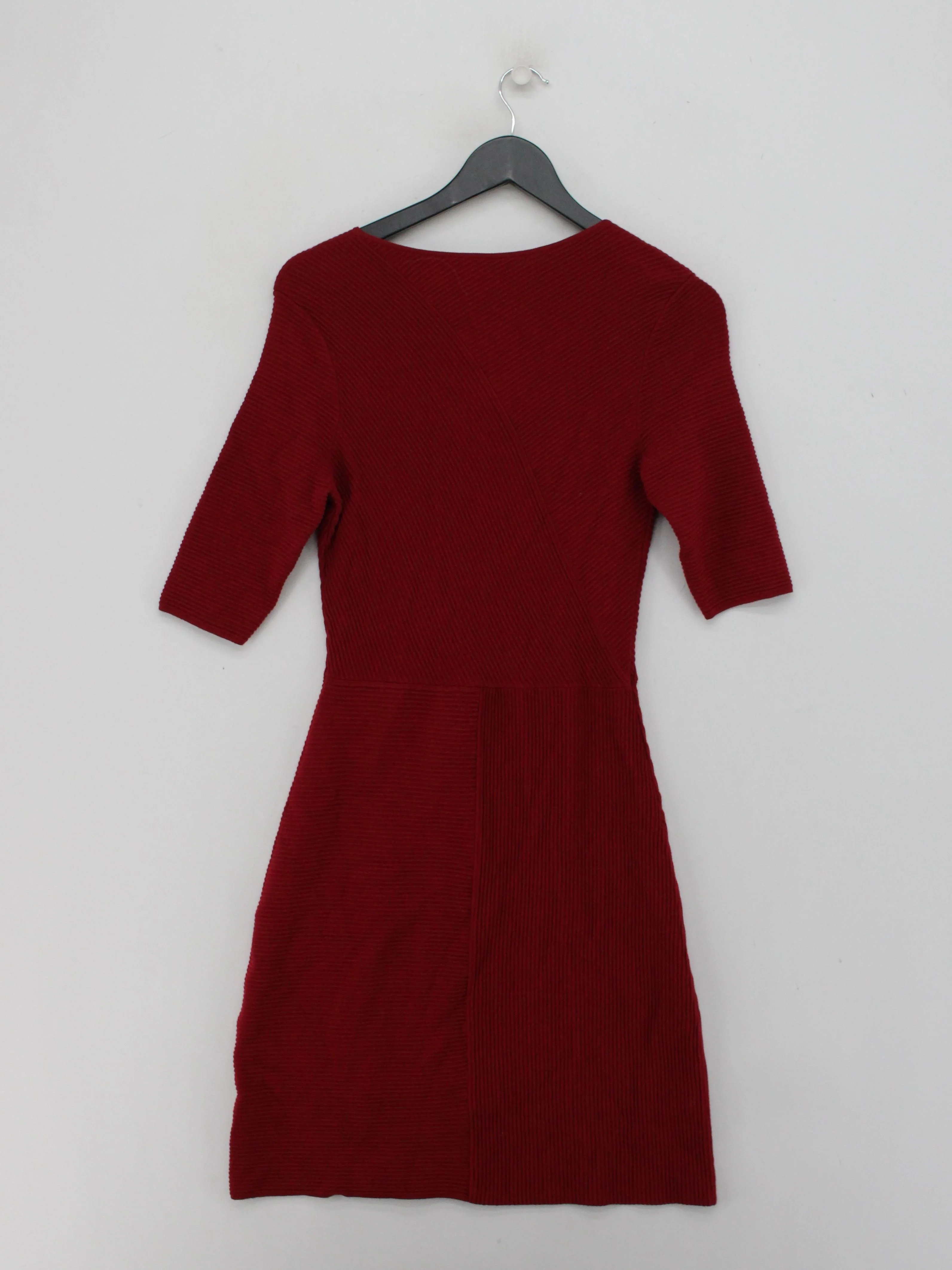 Hobbs Bodycon Mini Dress UK8 in Red - Image 2