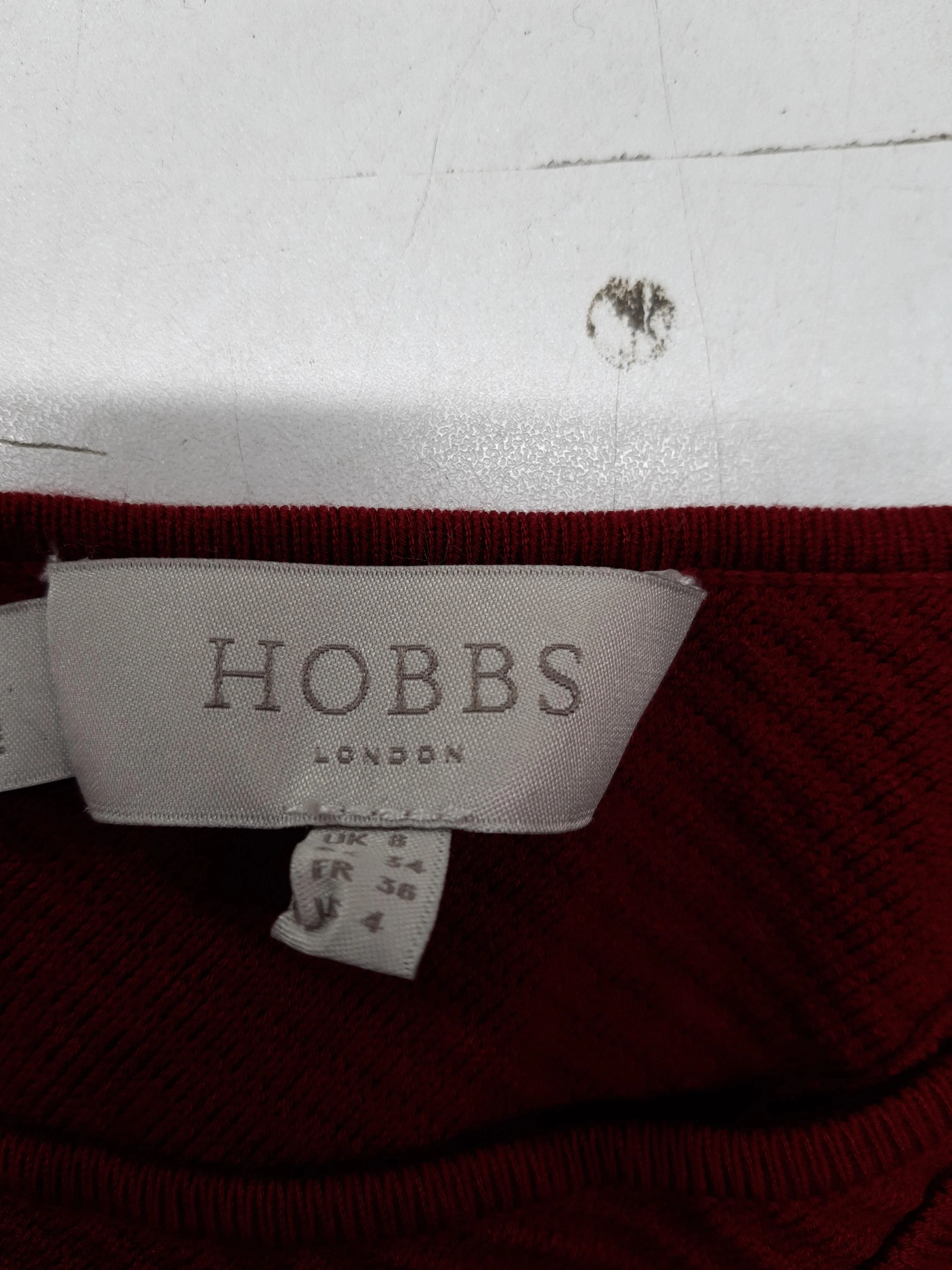 Hobbs Bodycon Mini Dress UK8 in Red - Image 5
