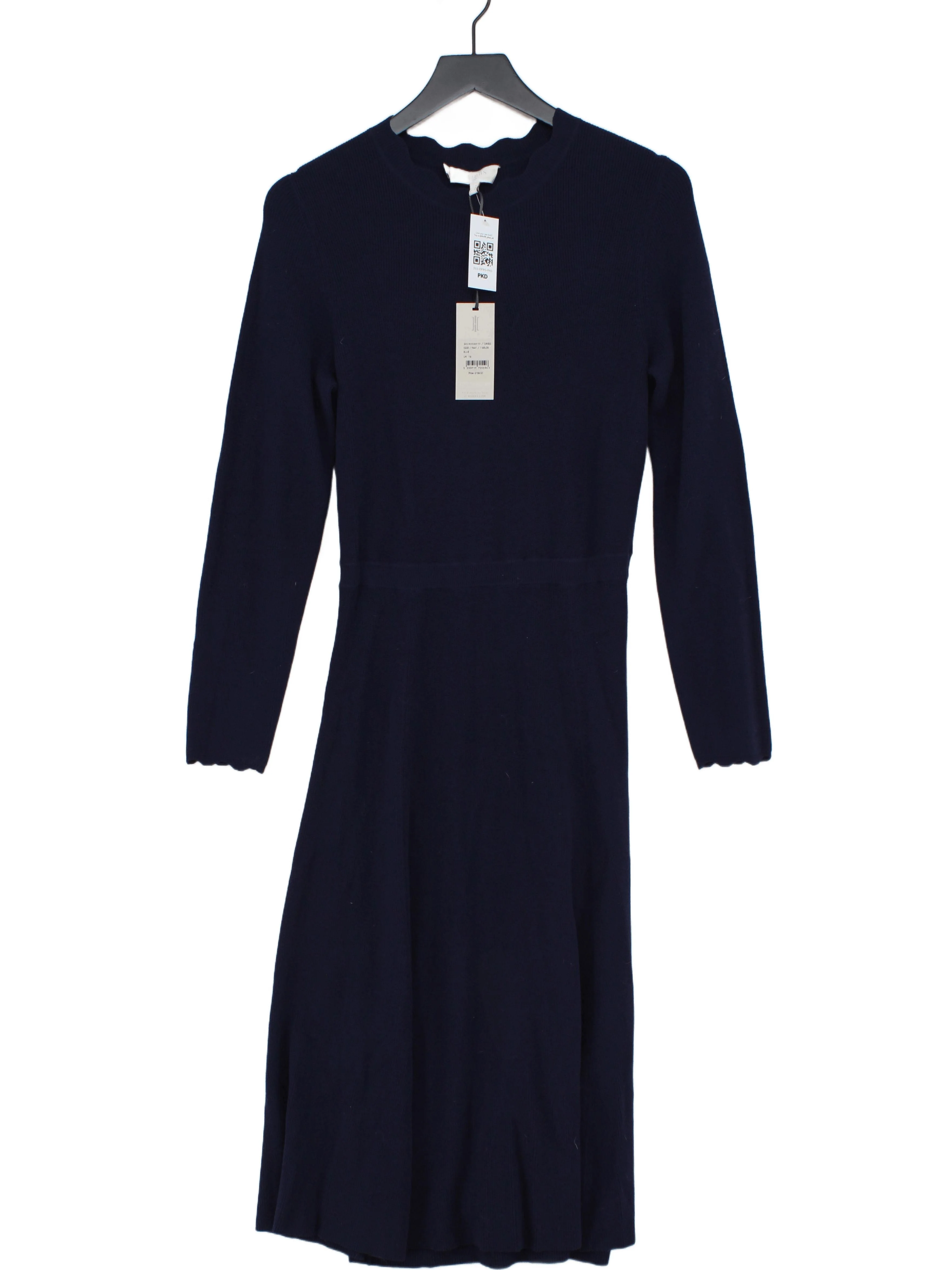 Hobbs Jumper Midi Dress UK16 in Blue